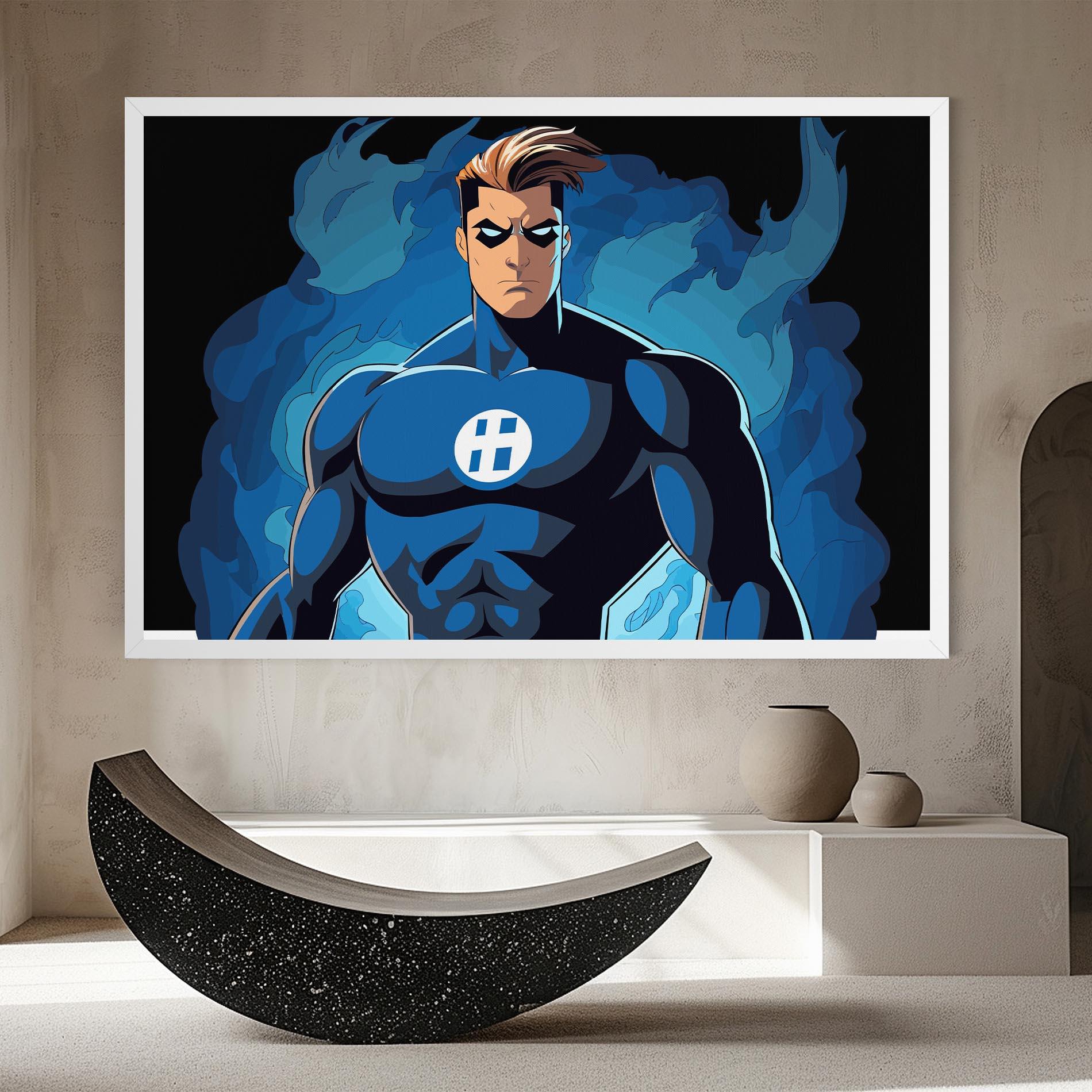 Leinwandbild Blue Hero mockup 8