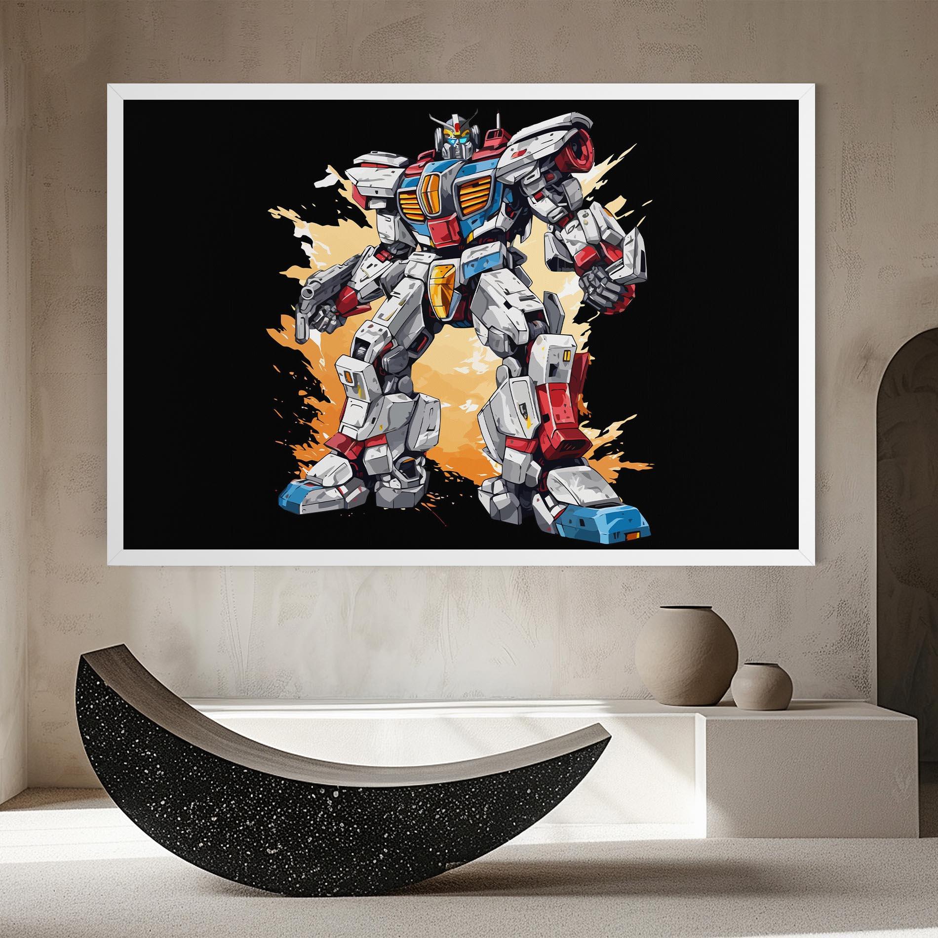 Leinwandbild Crazy Robot mockup 8