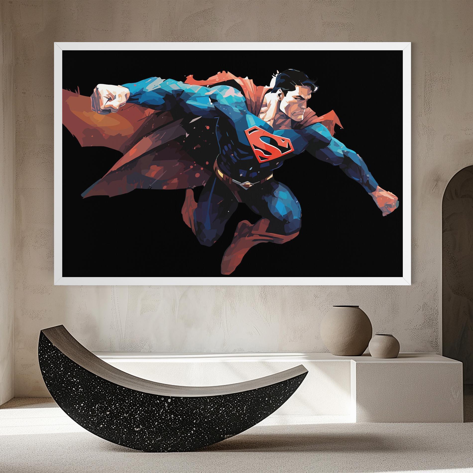 Leinwandbild Superman Jump mockup 8