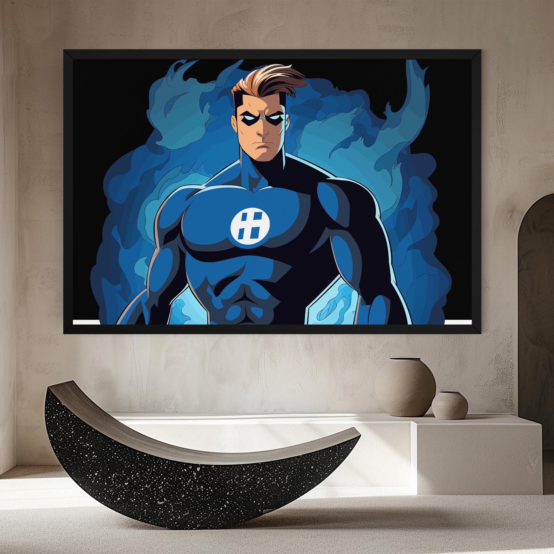 Leinwandbild Blue Hero mockup 8