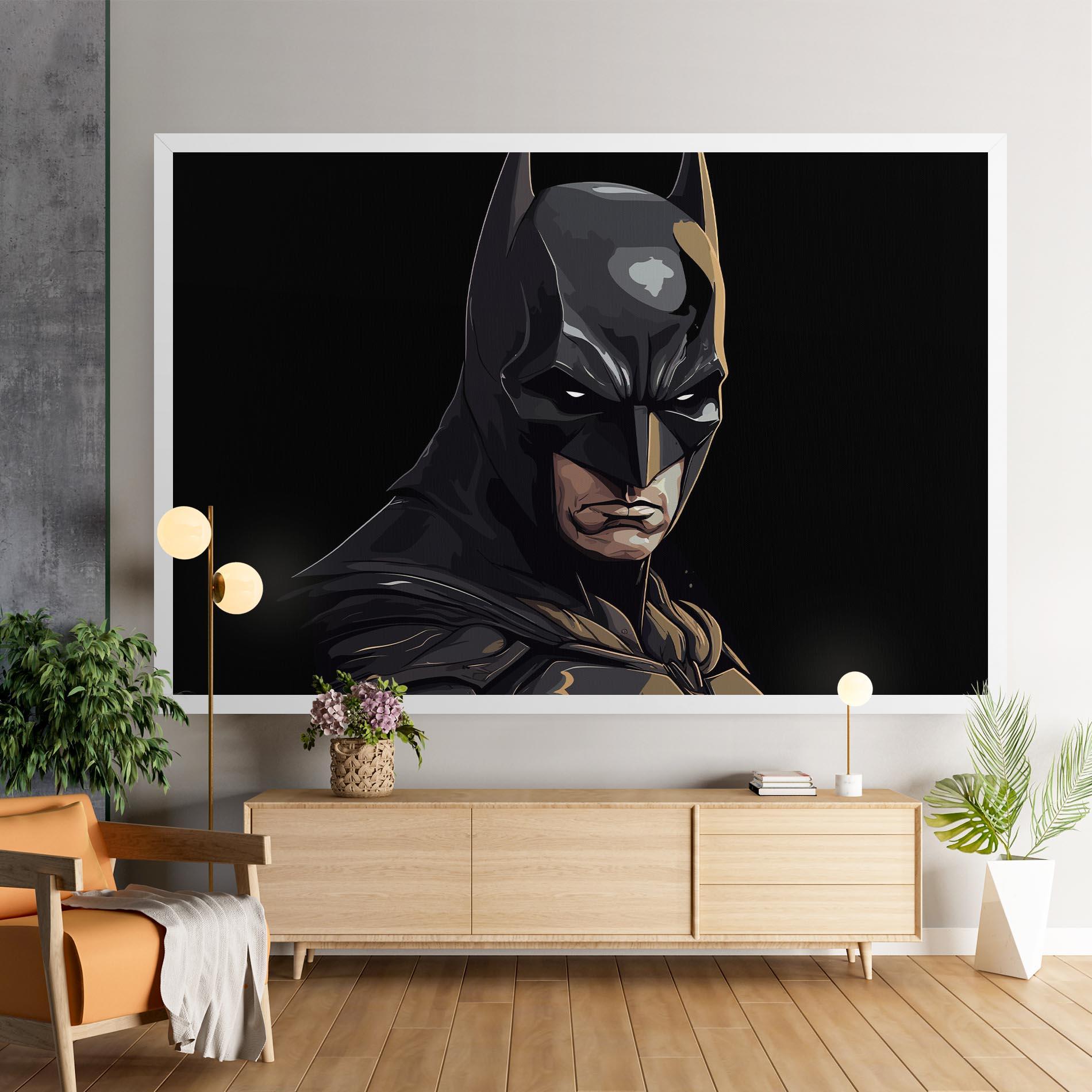 Leinwandbild Angry Batman mockup 9