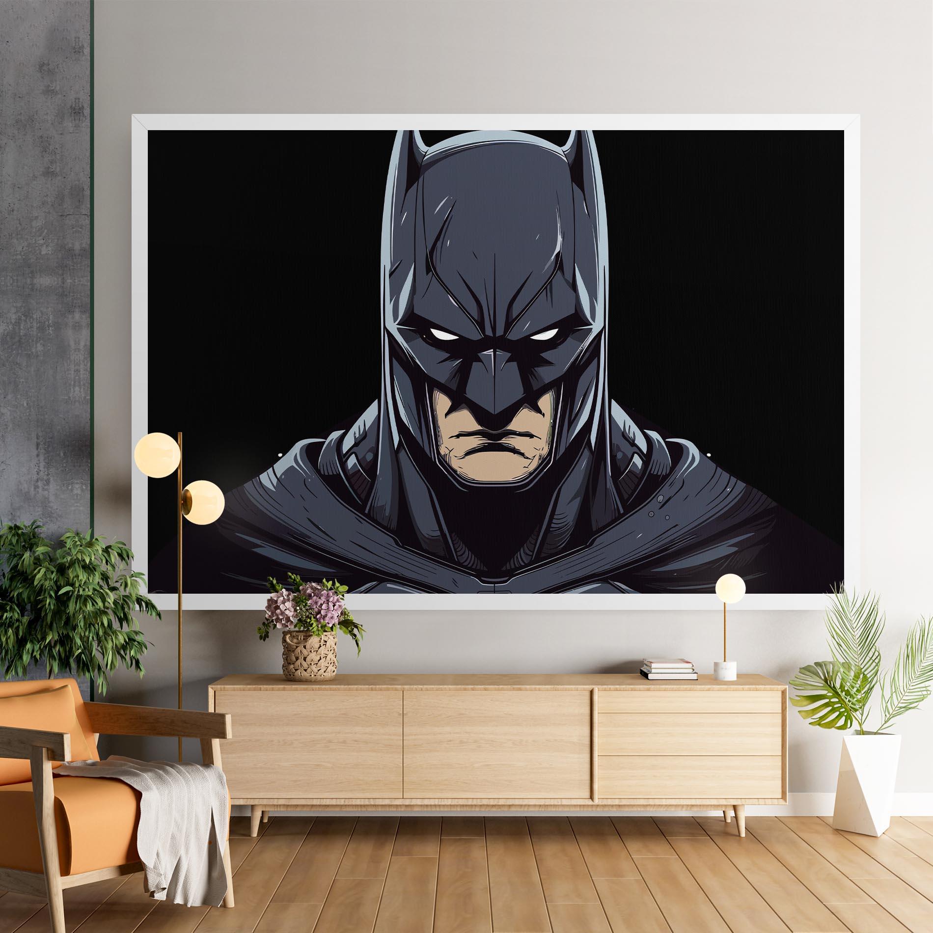 Leinwandbild Batman Face mockup 9