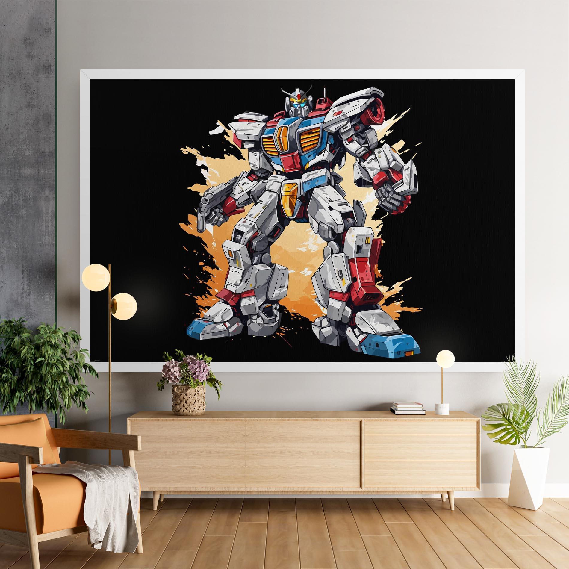 Leinwandbild Crazy Robot mockup 9