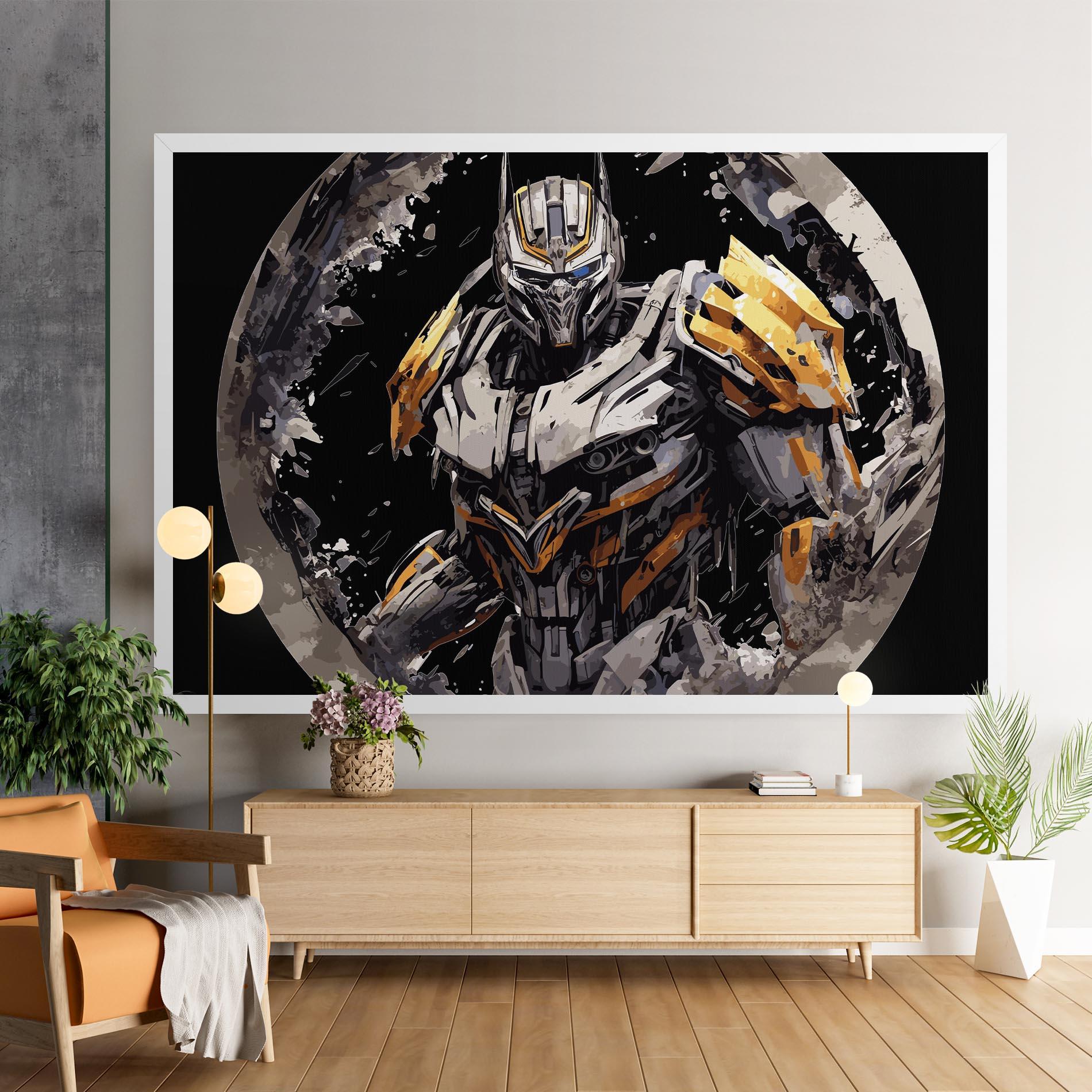 Leinwandbild Grey Transformers mockup 9