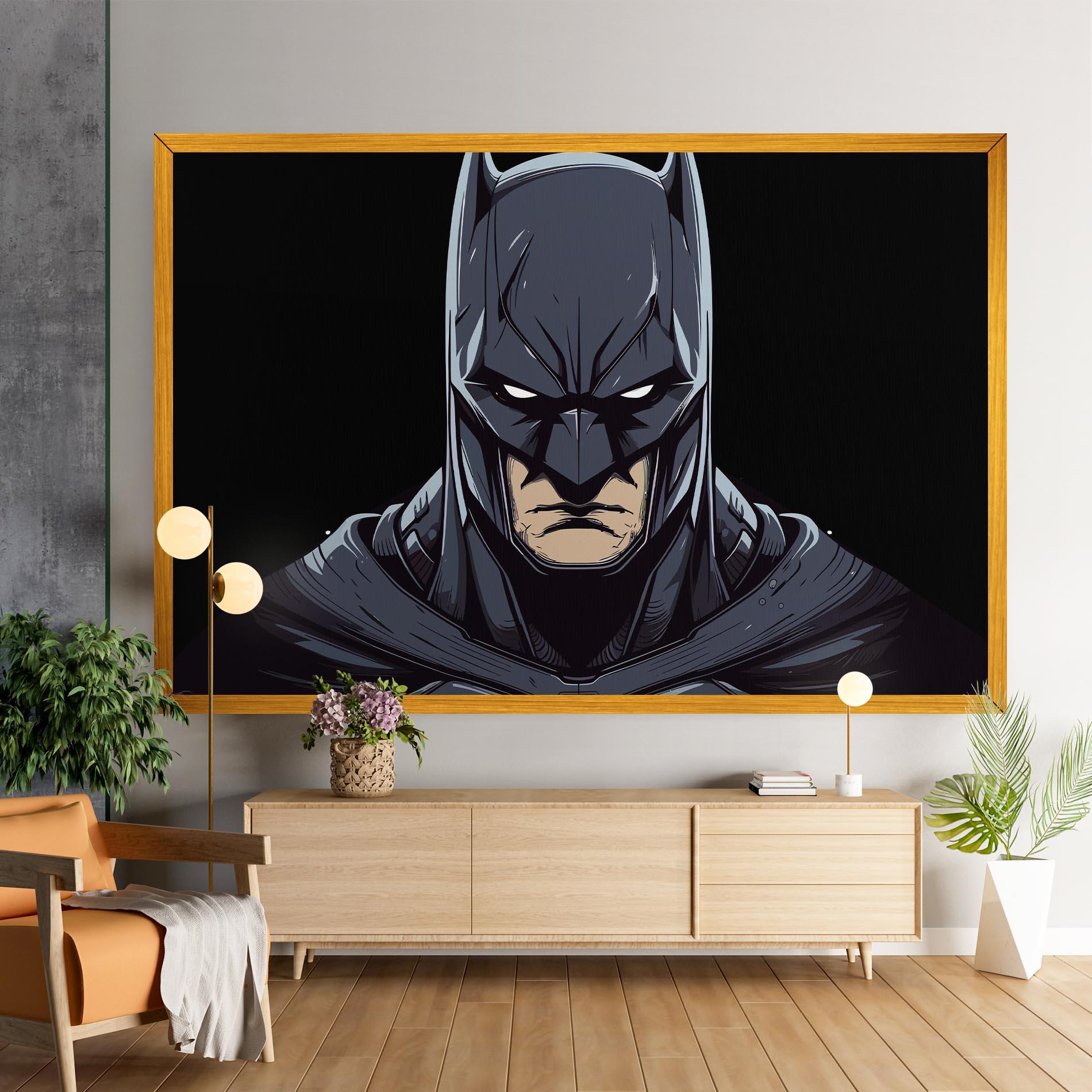 Leinwandbild Batman Face mockup 9