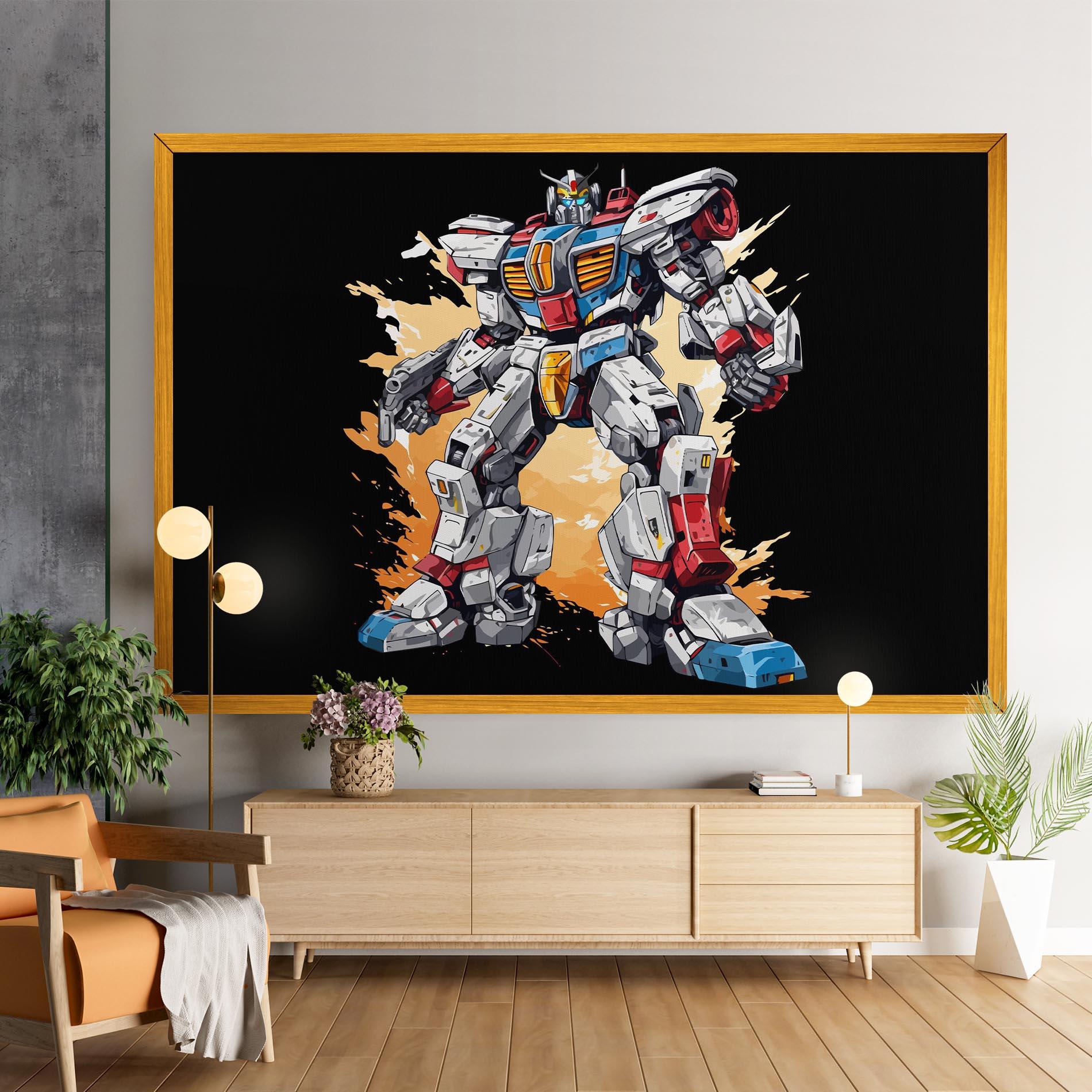 Leinwandbild Crazy Robot mockup 9