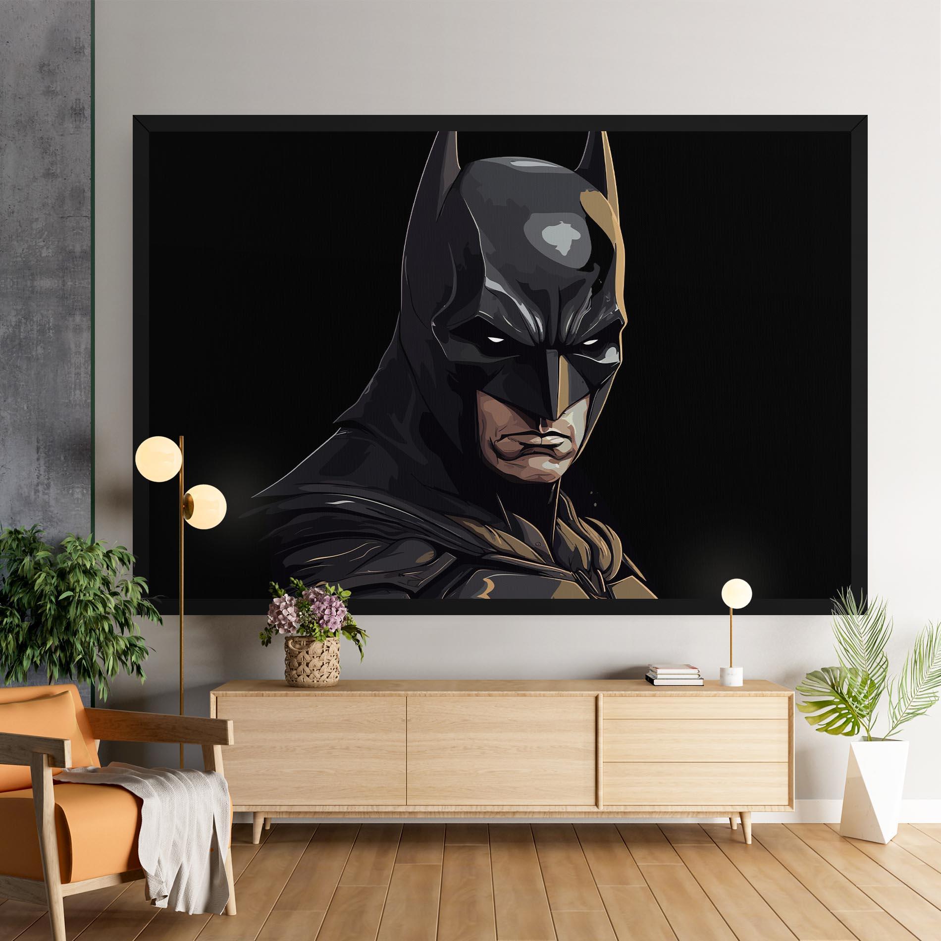 Leinwandbild Angry Batman mockup 9