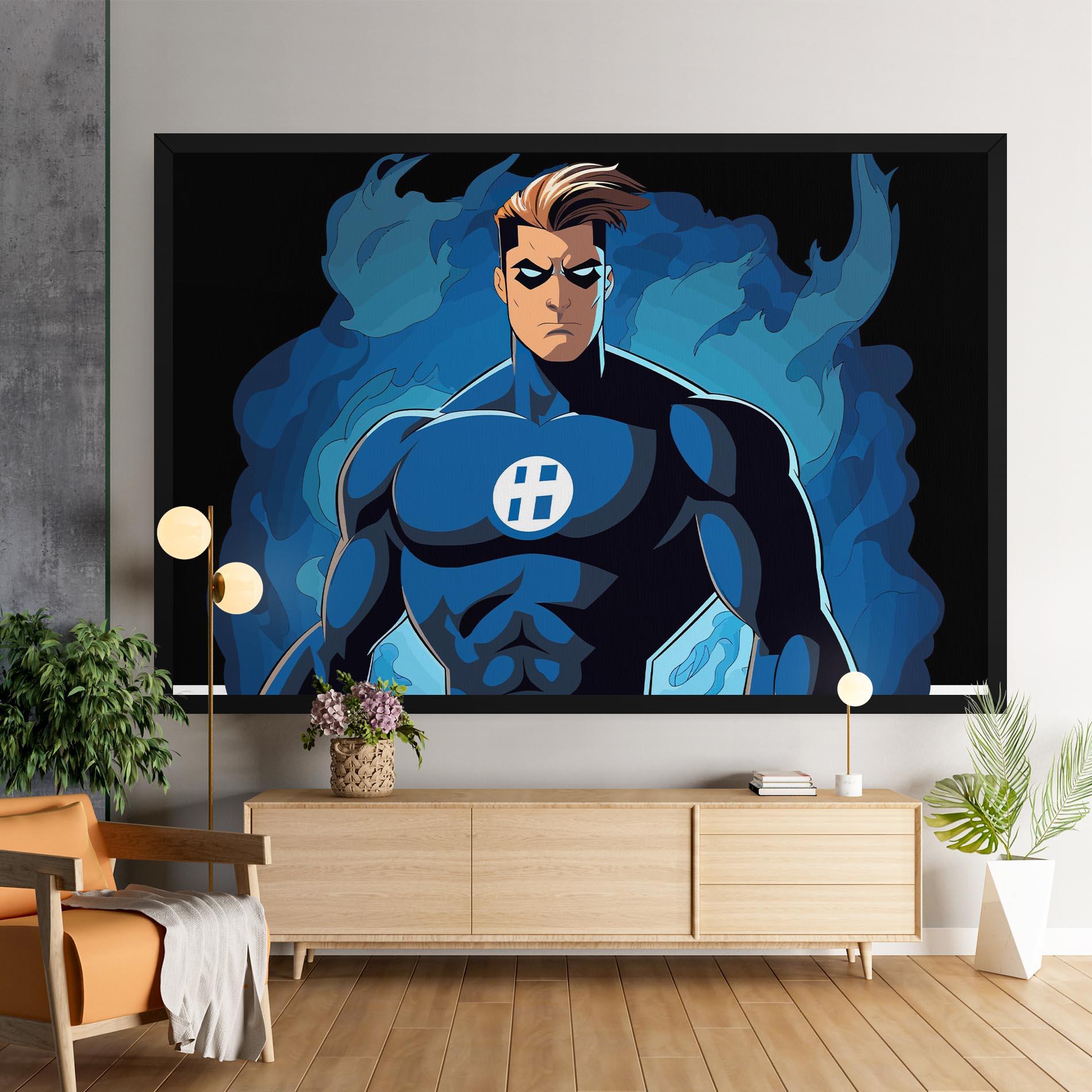Leinwandbild Blue Hero mockup 9