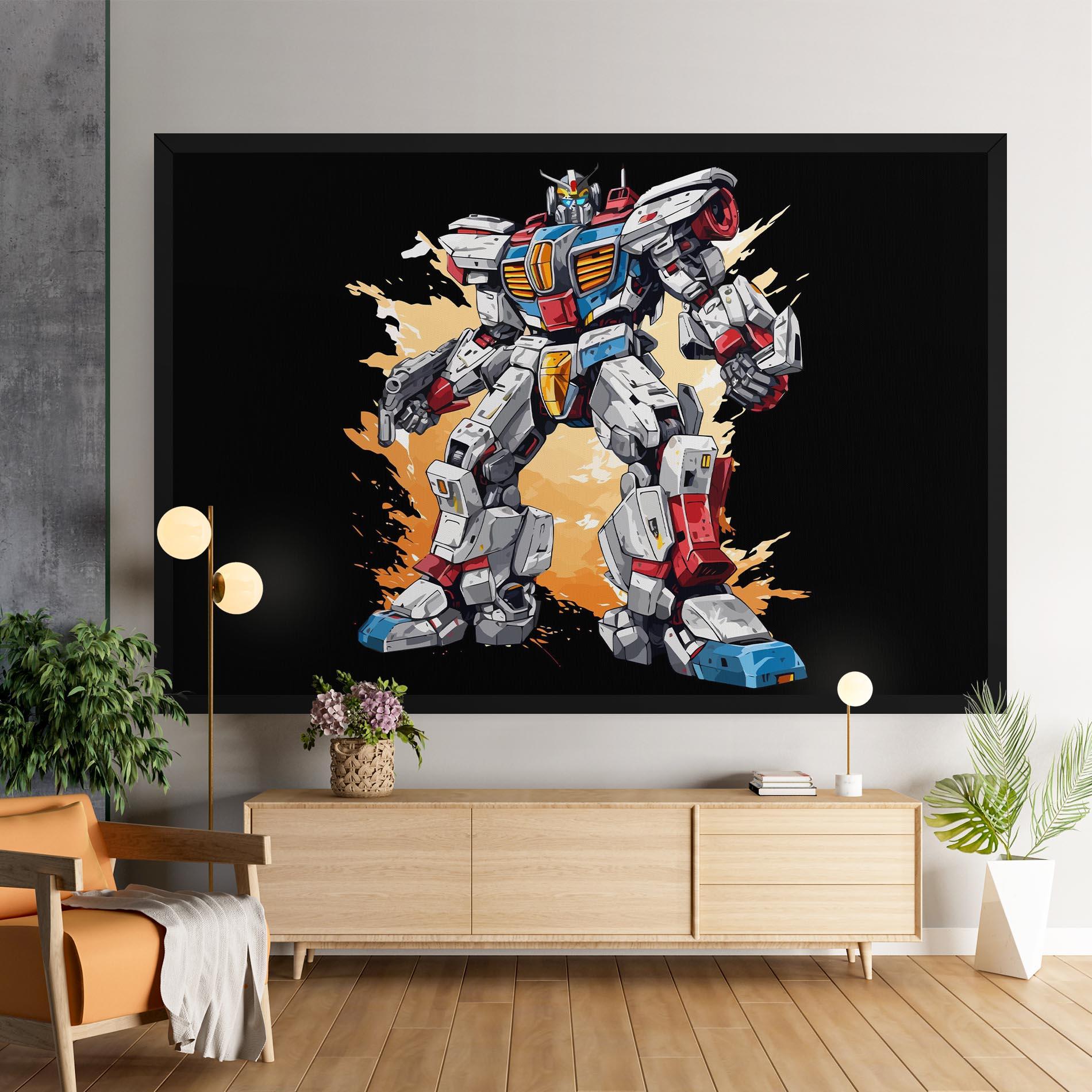 Leinwandbild Crazy Robot mockup 9