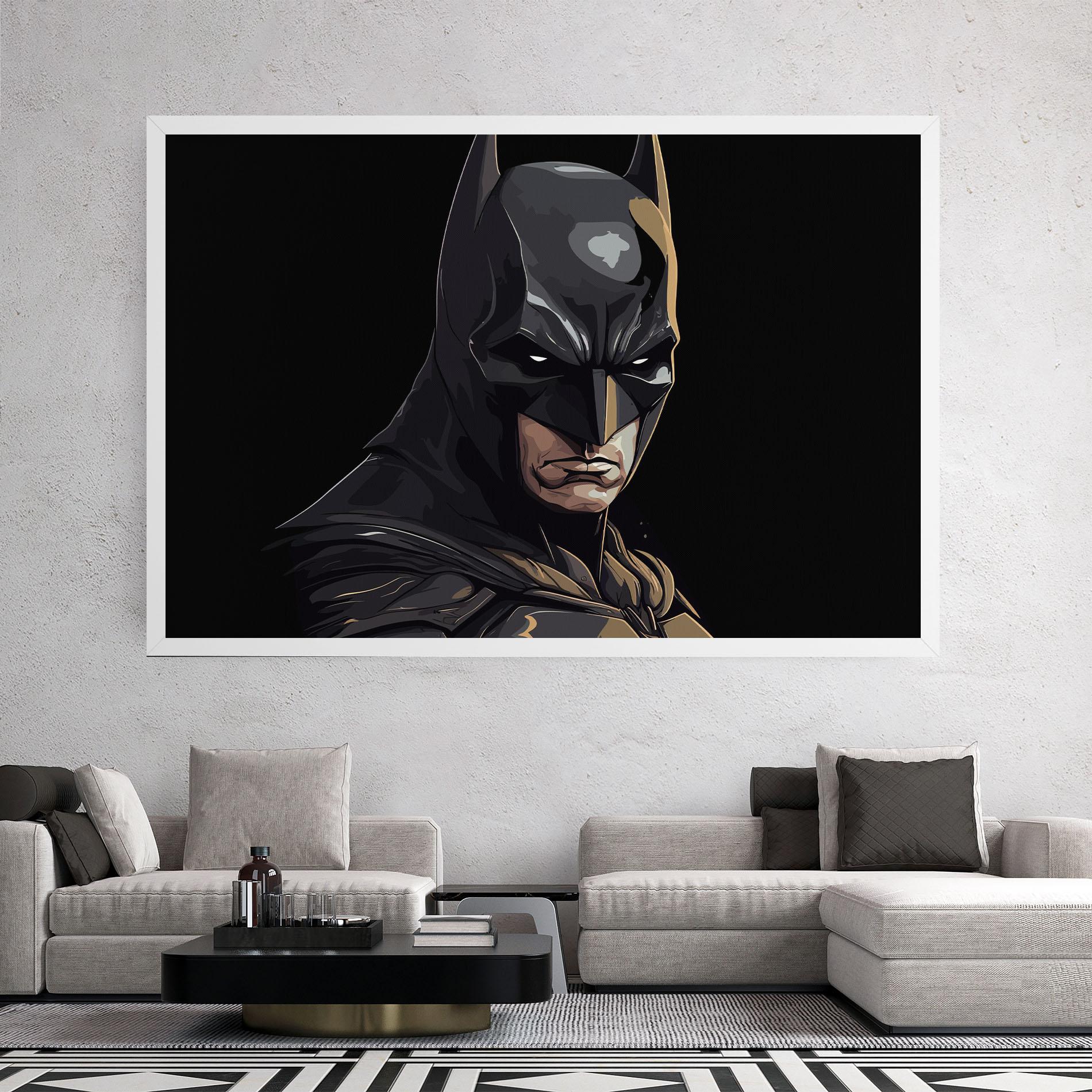 Leinwandbild Angry Batman mockup 2