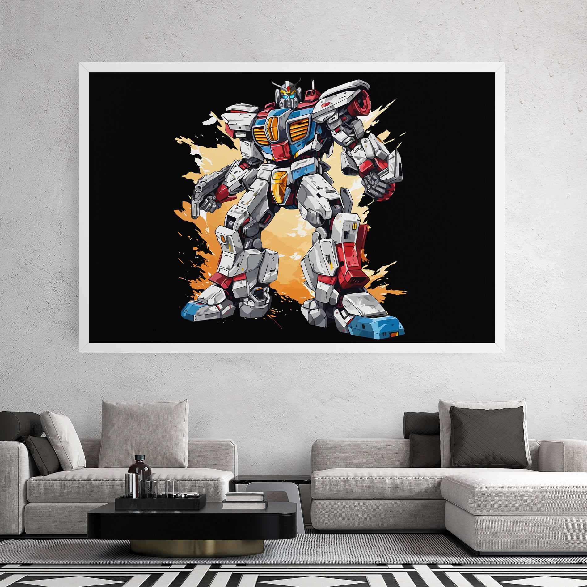 Leinwandbild Crazy Robot mockup 2