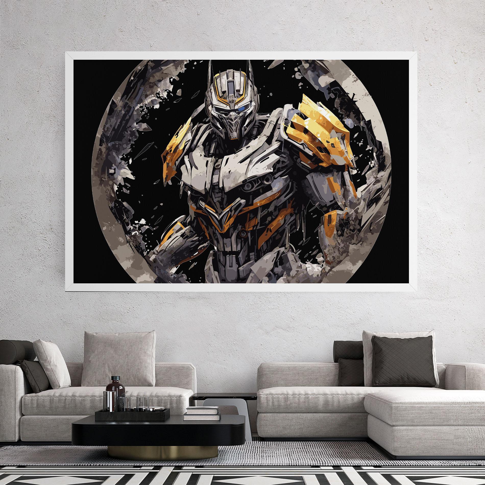 Leinwandbild Grey Transformers mockup 2