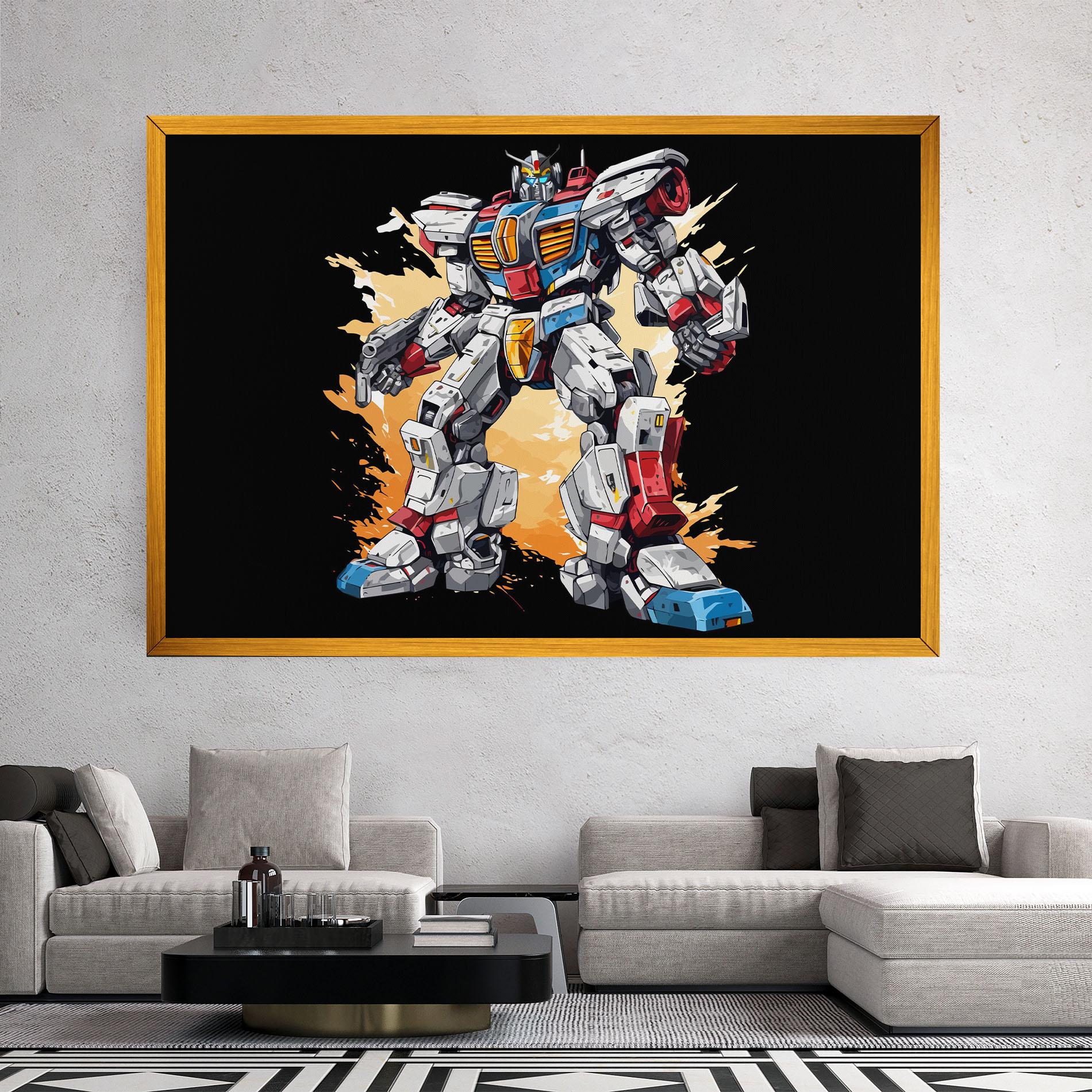 Leinwandbild Crazy Robot mockup 2