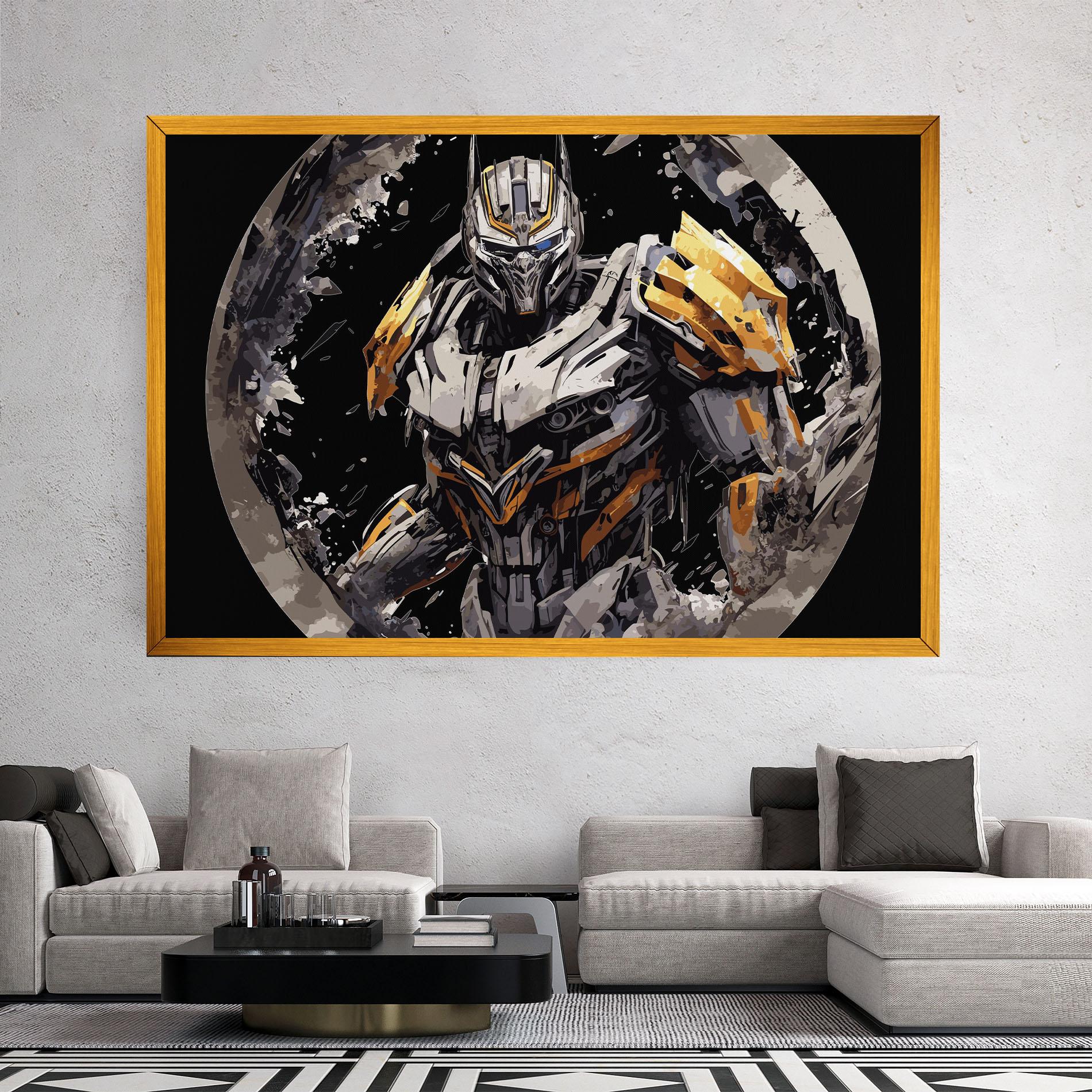 Leinwandbild Grey Transformers mockup 2