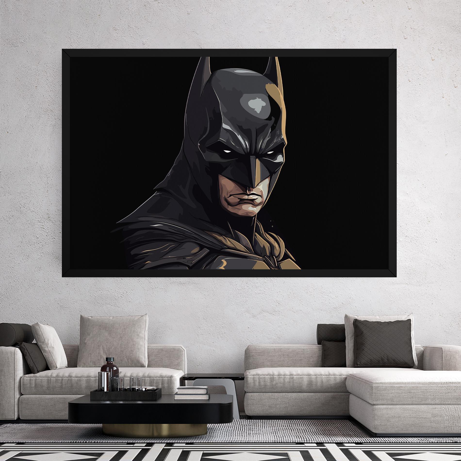 Leinwandbild Angry Batman mockup 2