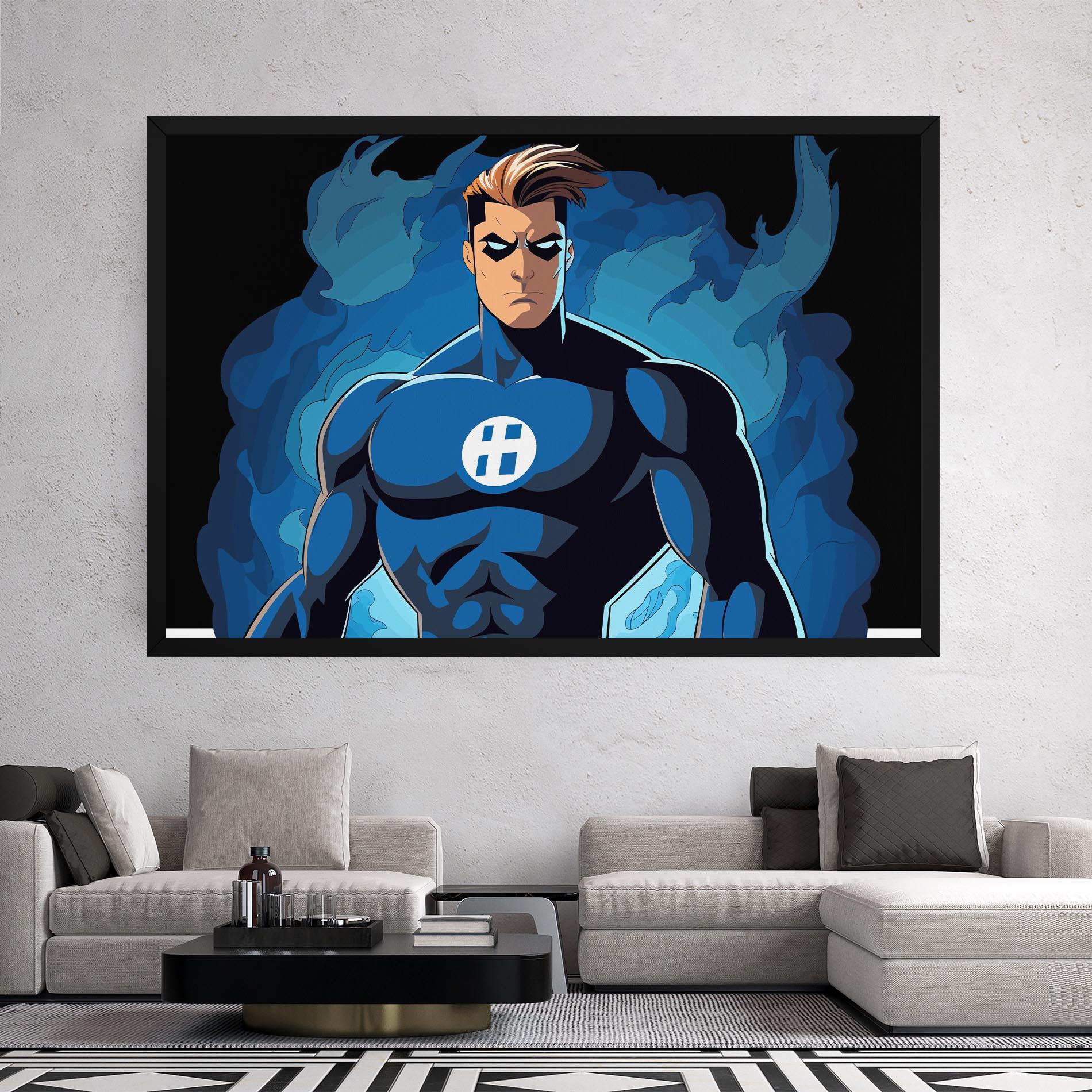 Leinwandbild Blue Hero mockup 2
