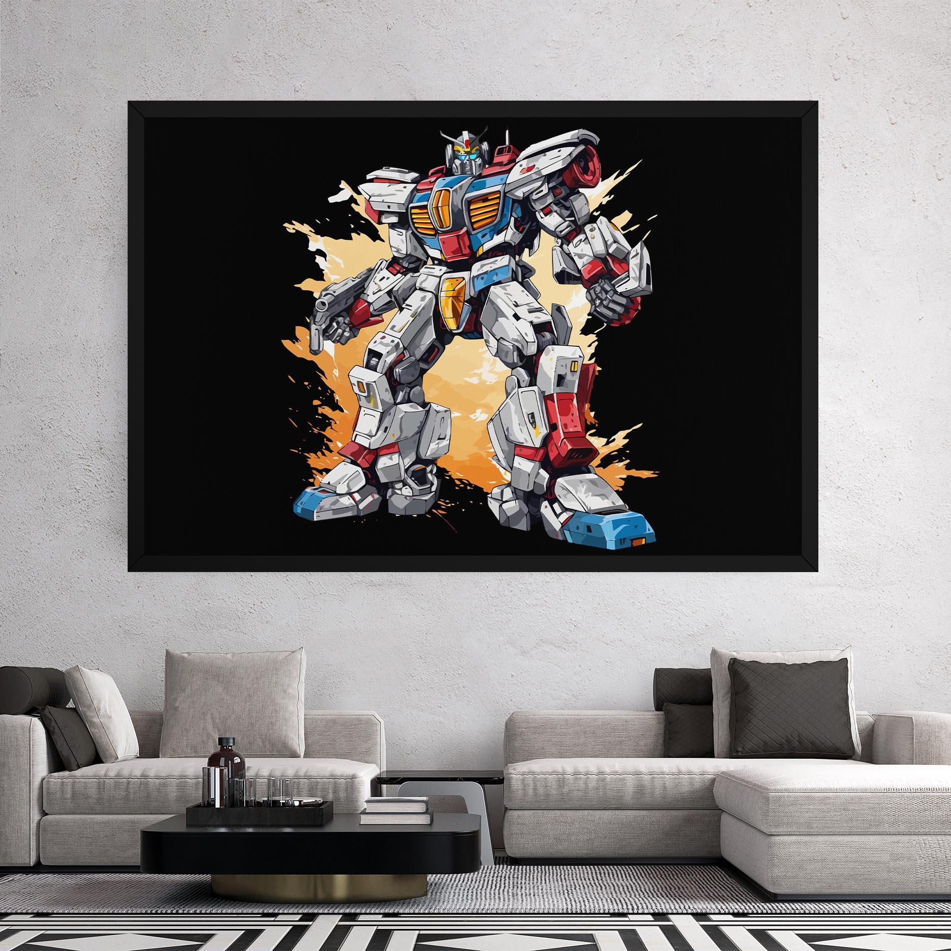 Leinwandbild Crazy Robot mockup 2