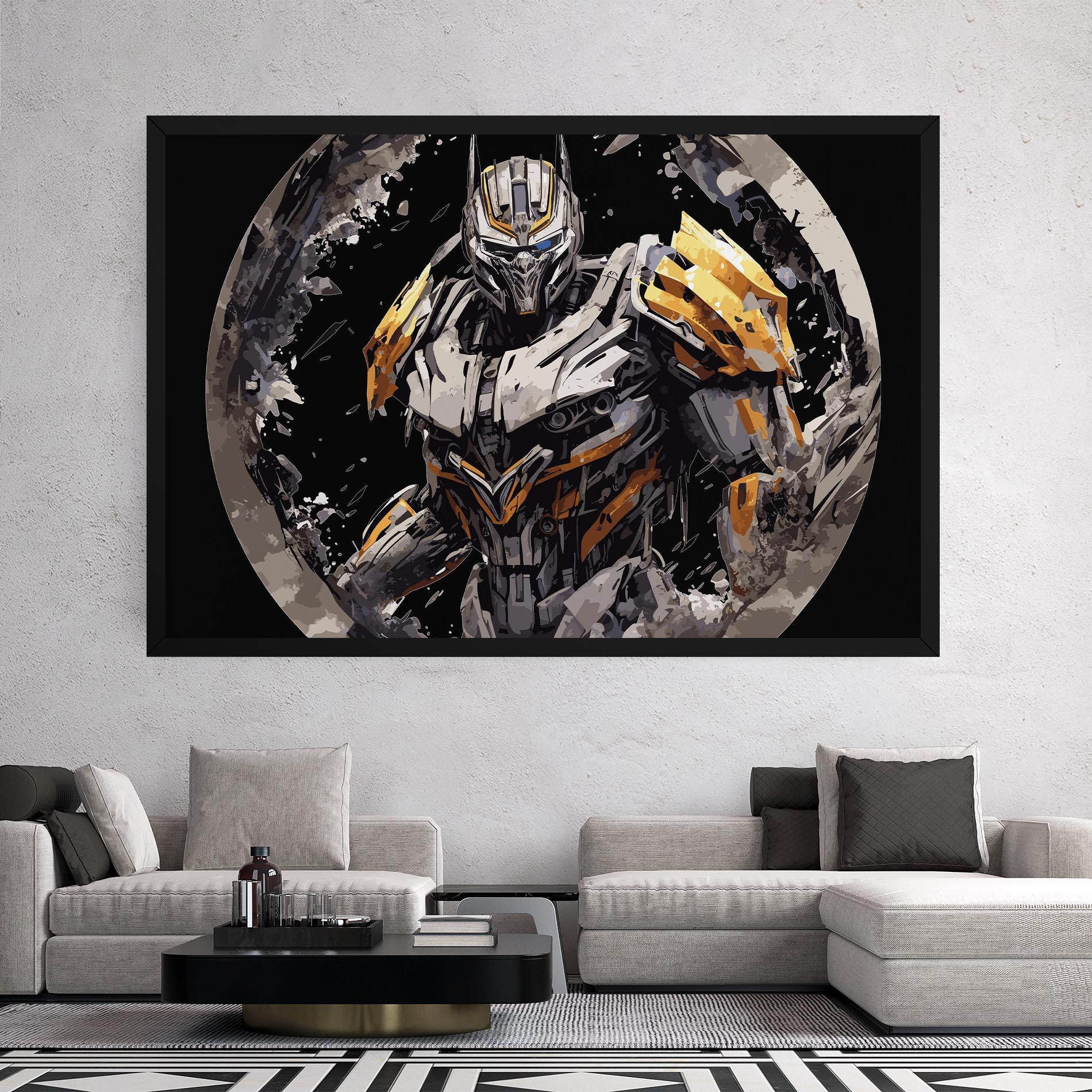 Leinwandbild Grey Transformers mockup 2