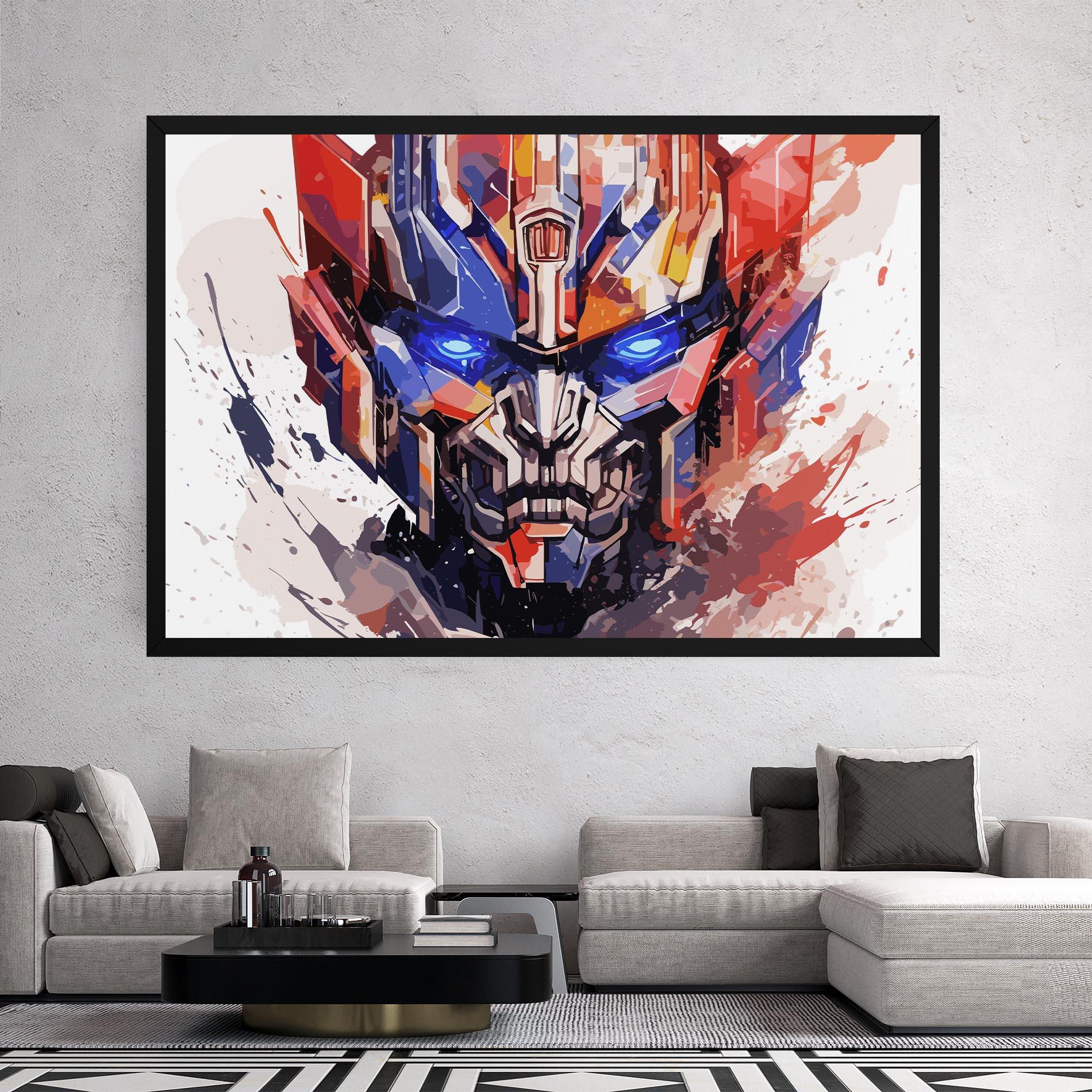 Leinwandbild Optimus Prime Art mockup 2