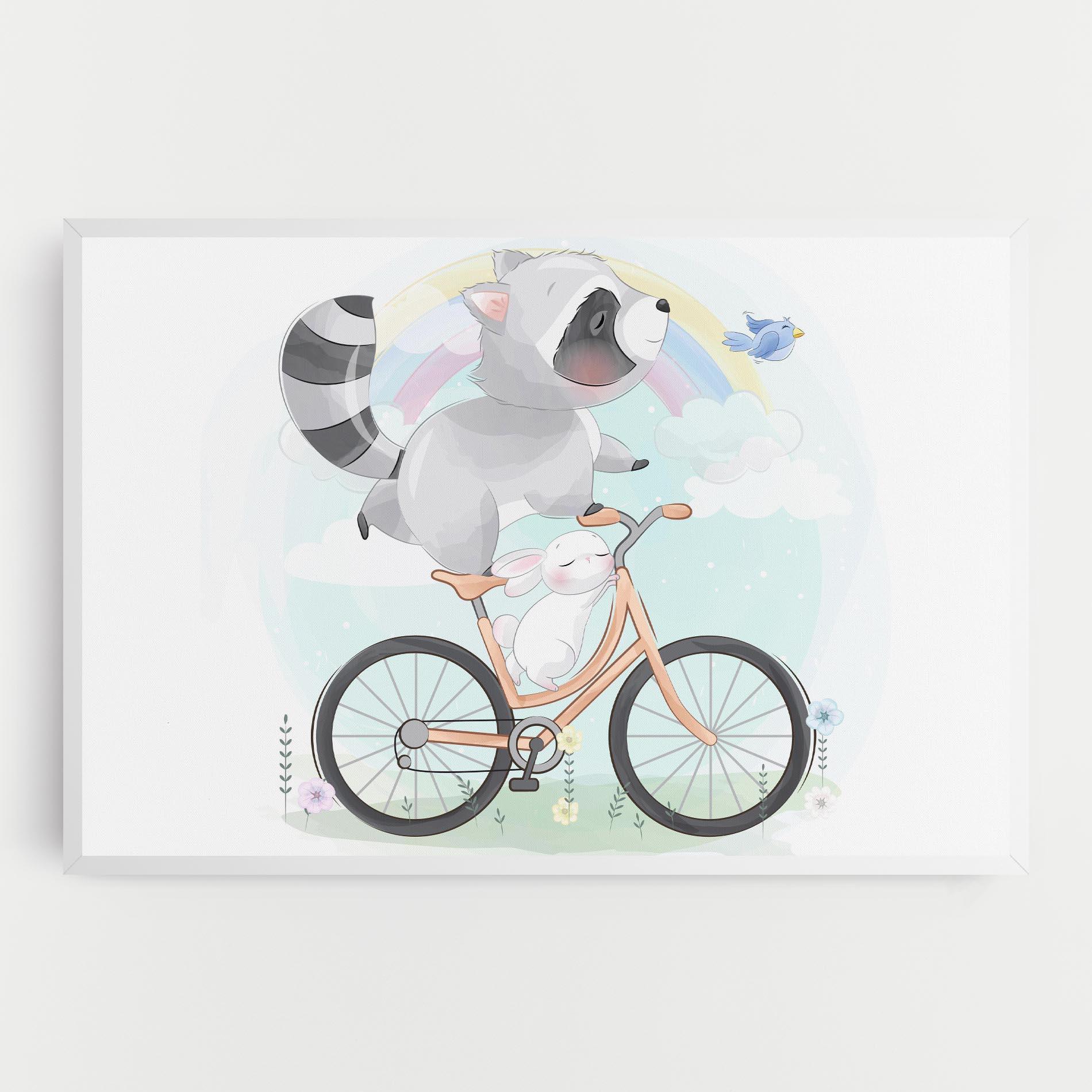 Leinwandbild Bike Ride Animal mockup 0