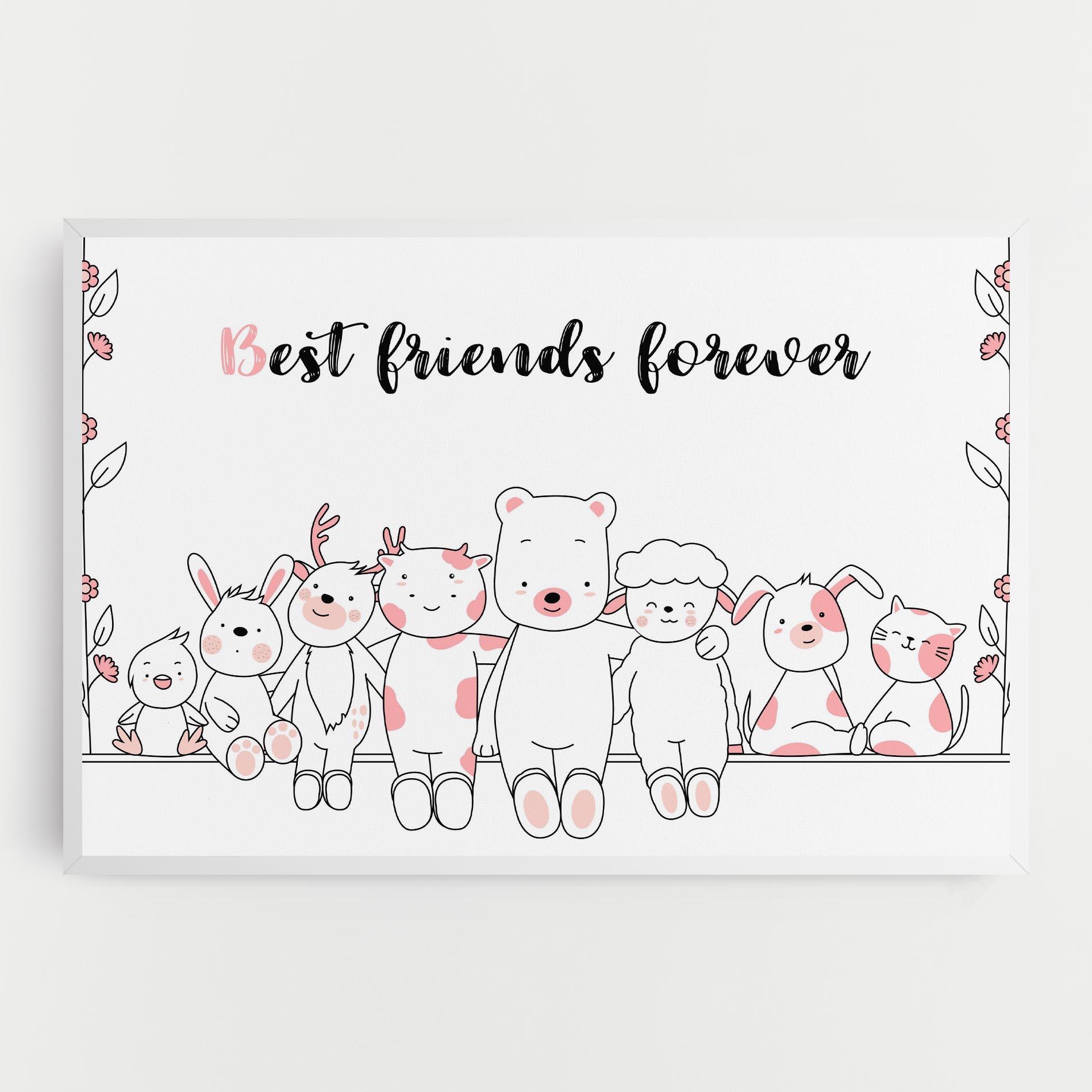 Leinwandbild Friends Forever mockup 0