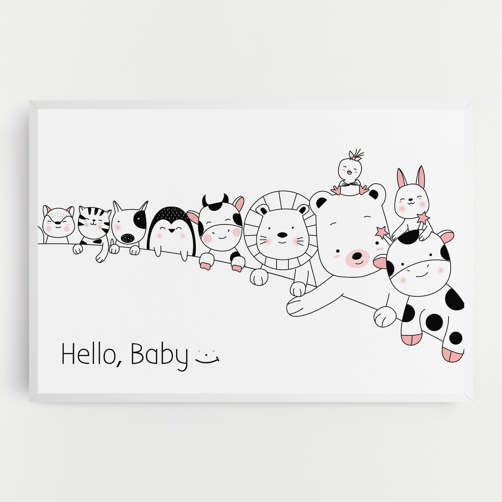 Leinwandbild Hello Baby mockup 0