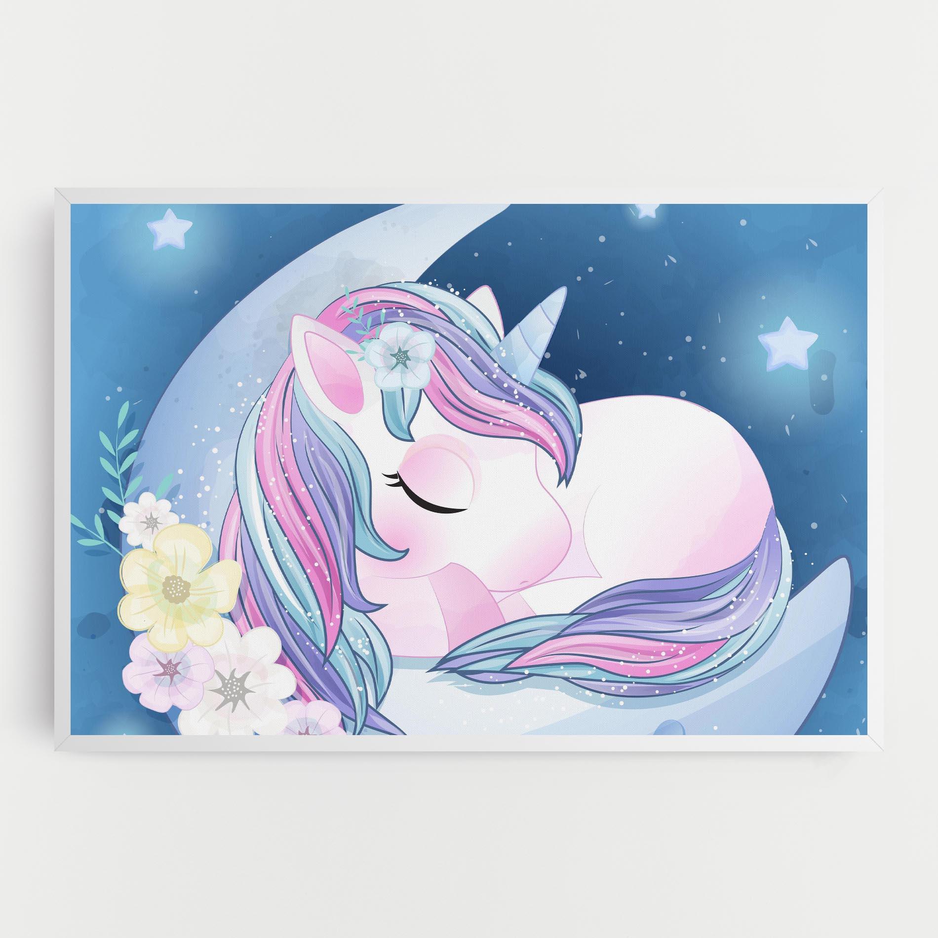 Leinwandbild Moon Unicorn mockup 0