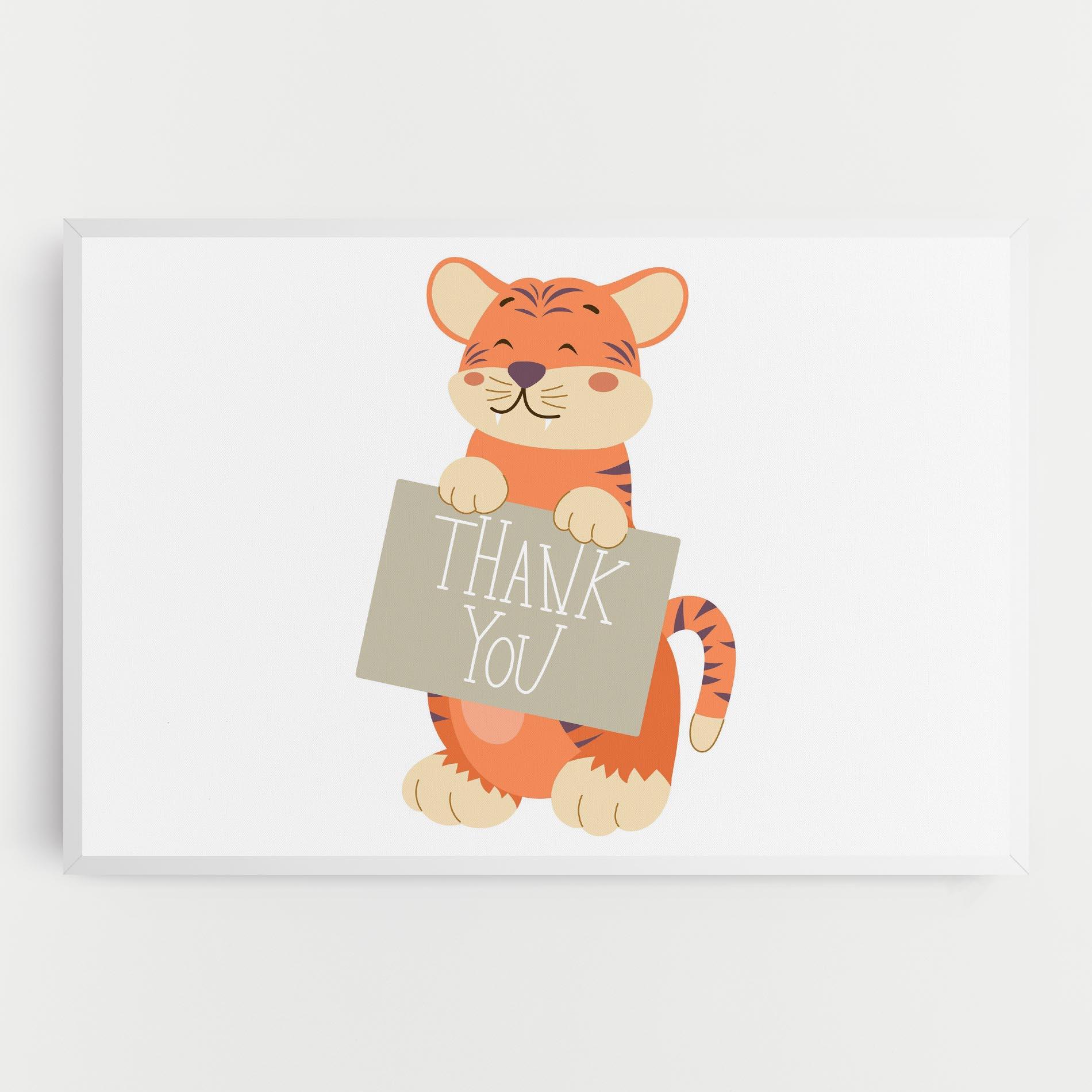 Leinwandbild Tiger Thank U mockup 0