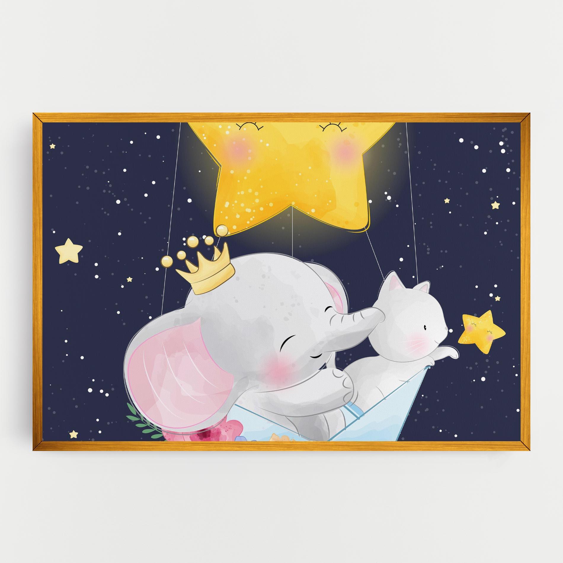 Leinwandbild Elephant Cat mockup 0