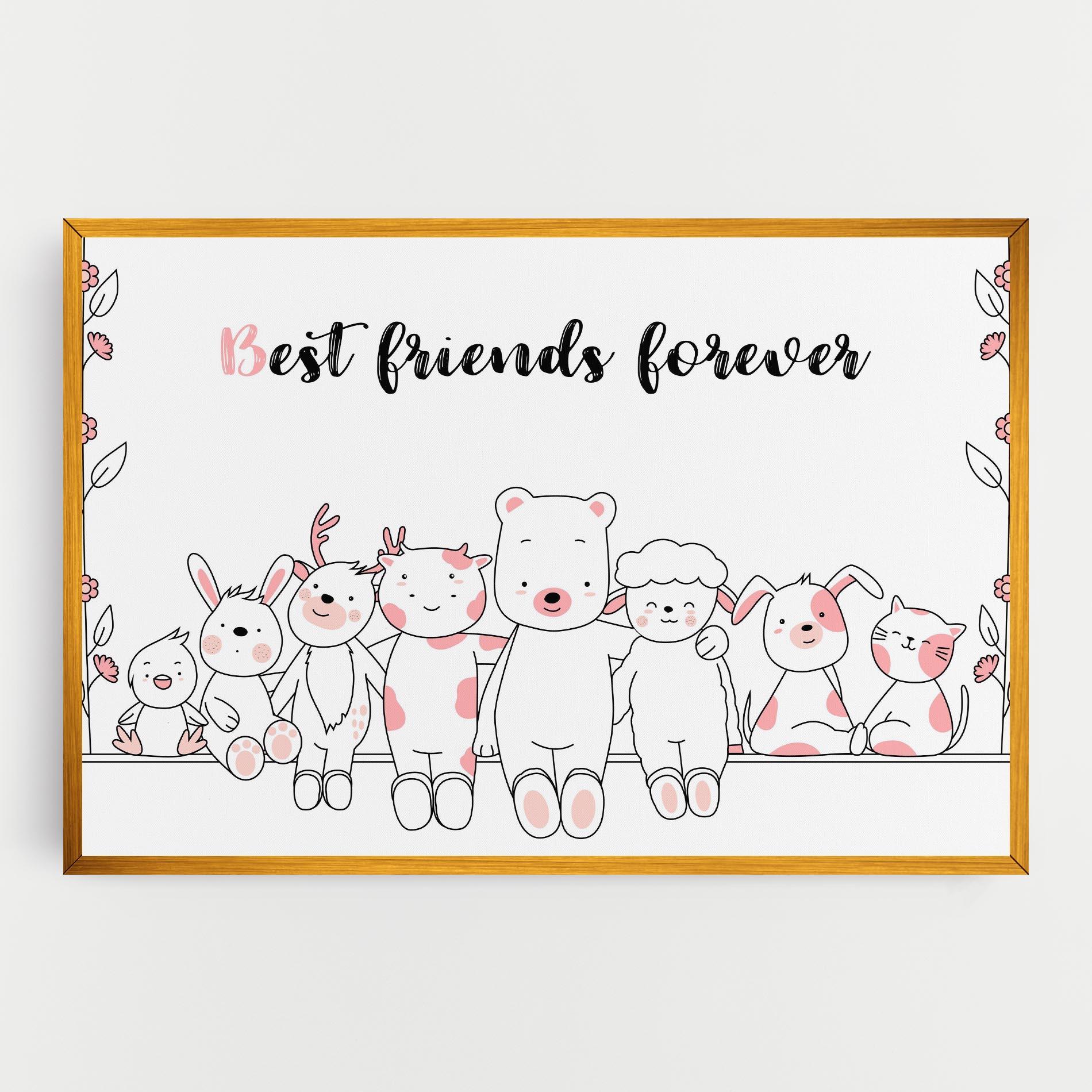 Leinwandbild Friends Forever mockup 0