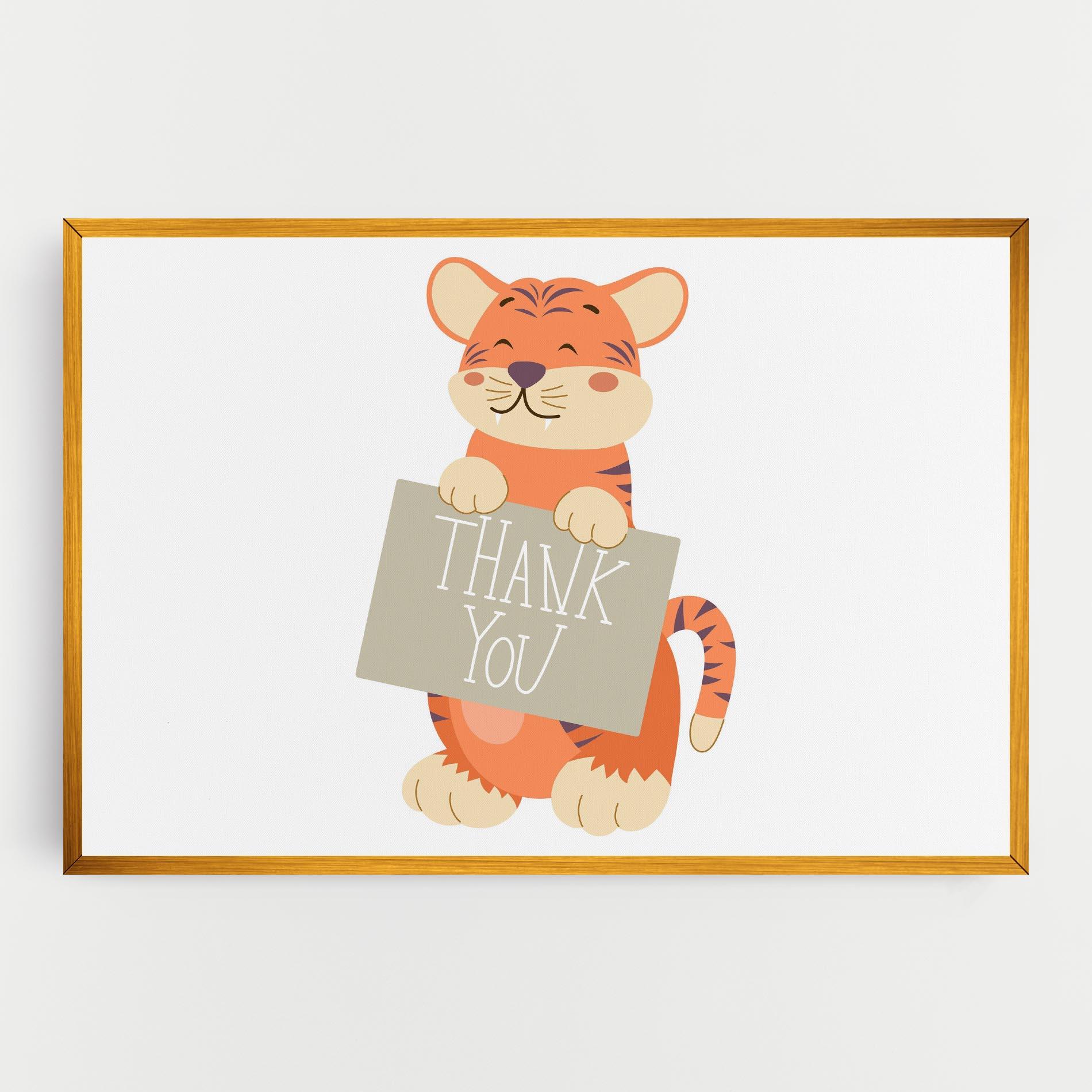 Leinwandbild Tiger Thank U mockup 0