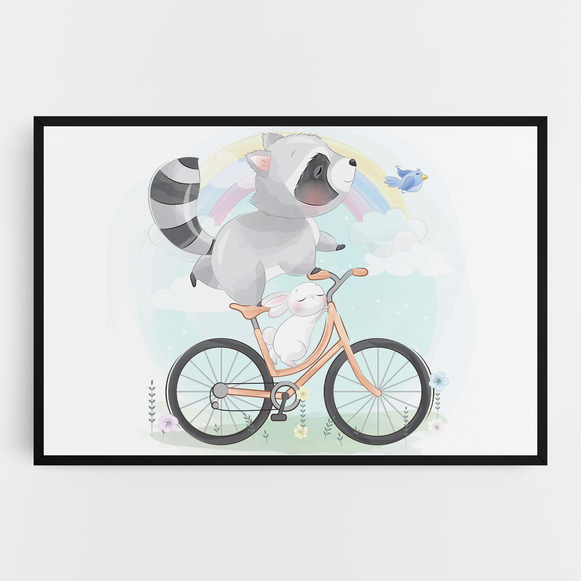 Leinwandbild Bike Ride Animal mockup 0