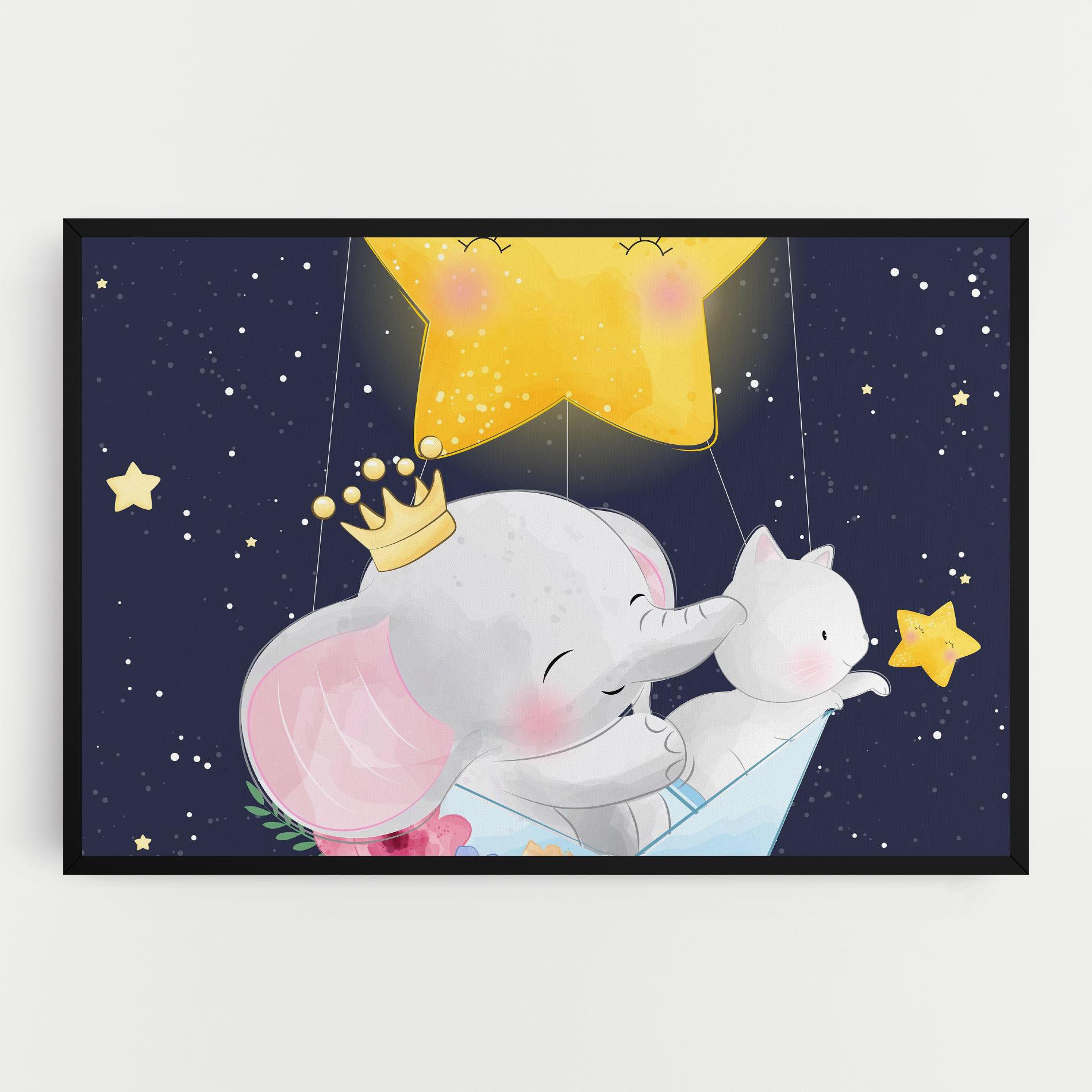 Leinwandbild Elephant Cat mockup 0