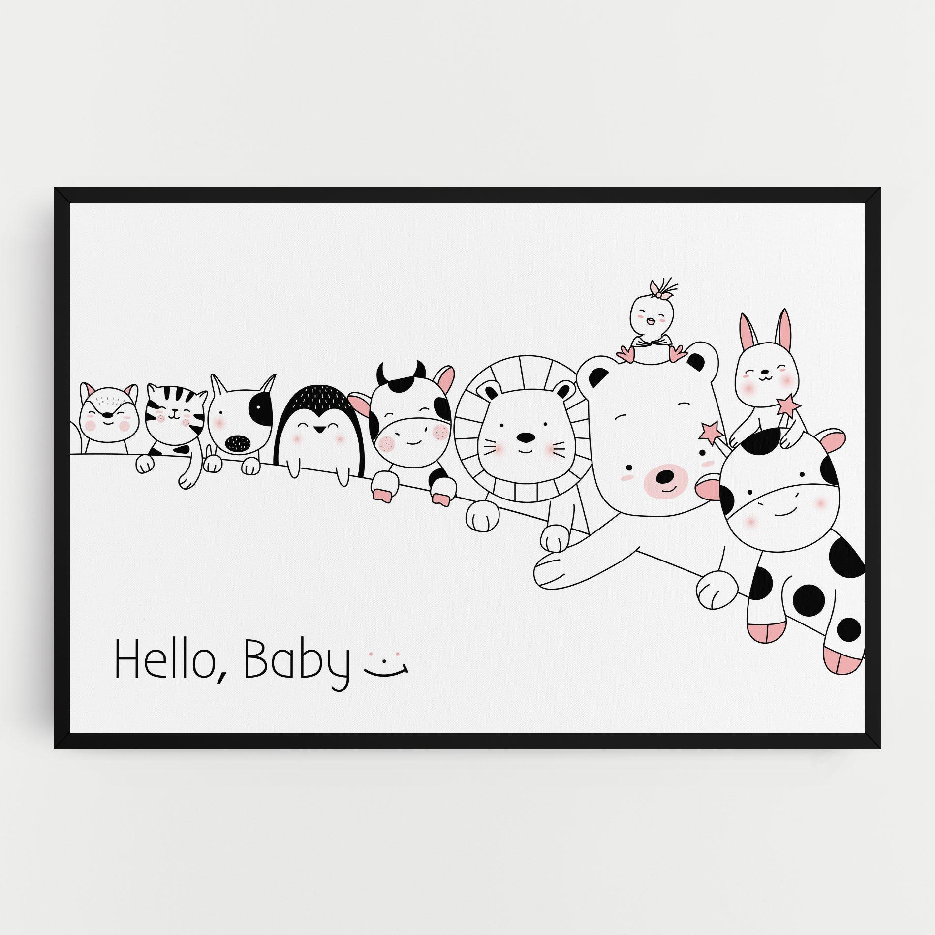 Leinwandbild Hello Baby mockup 0