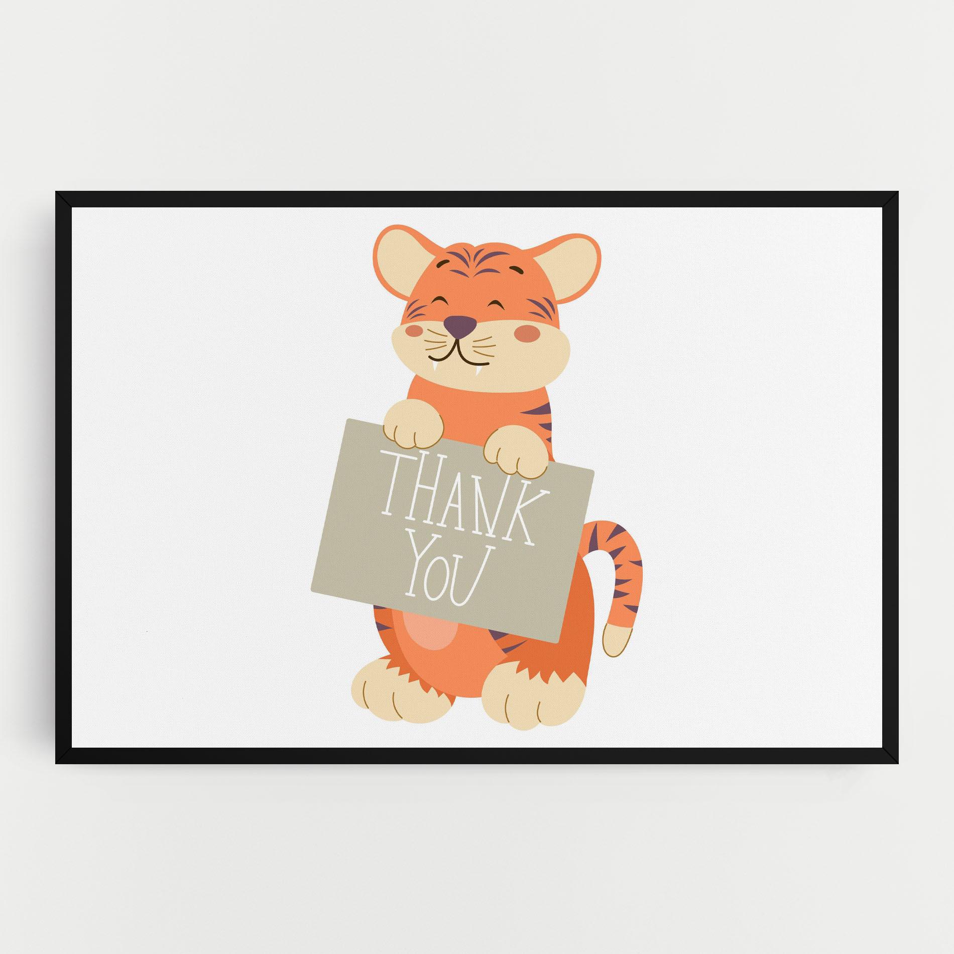 Leinwandbild Tiger Thank U mockup 0