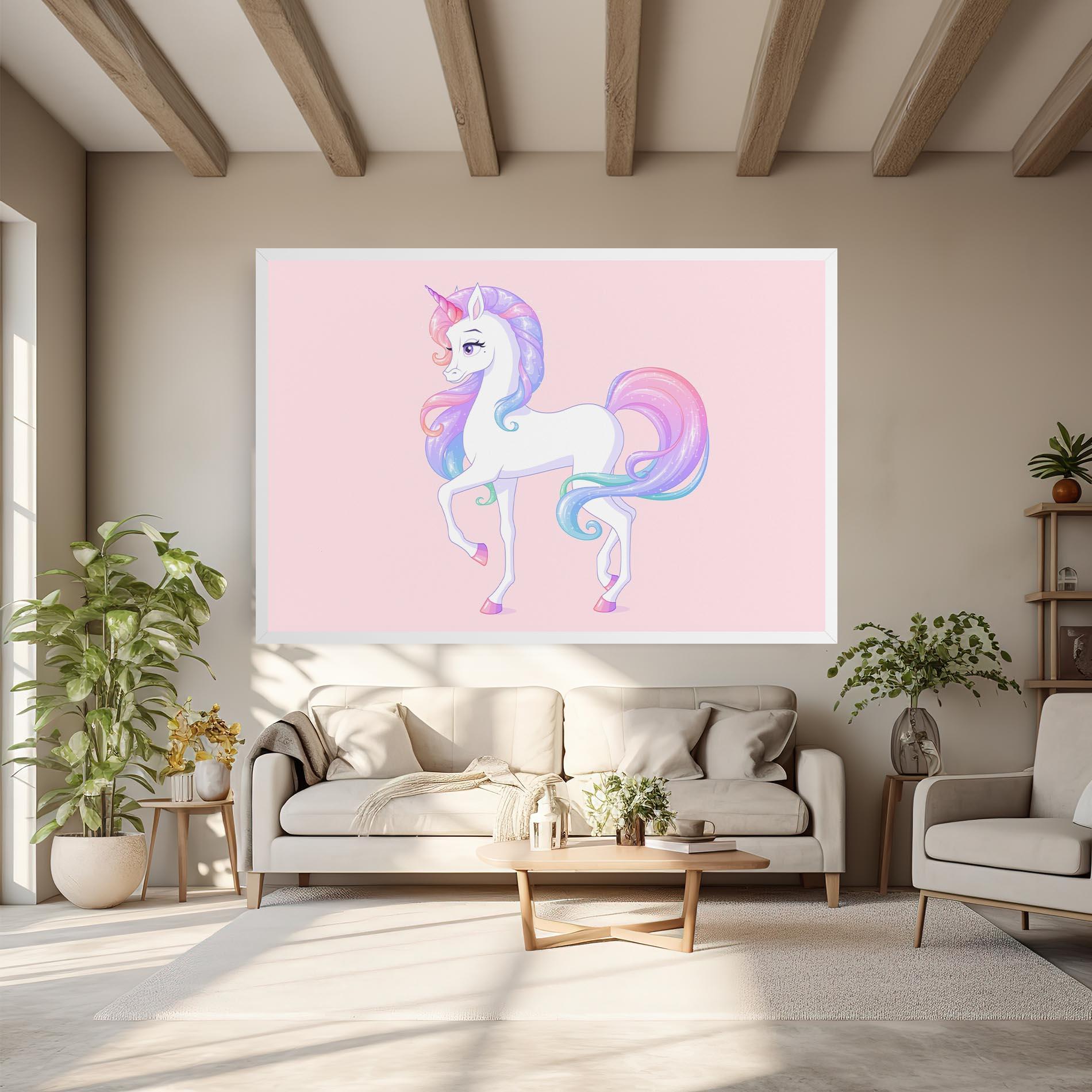 Leinwandbild Beautiful Unicorn mockup 6