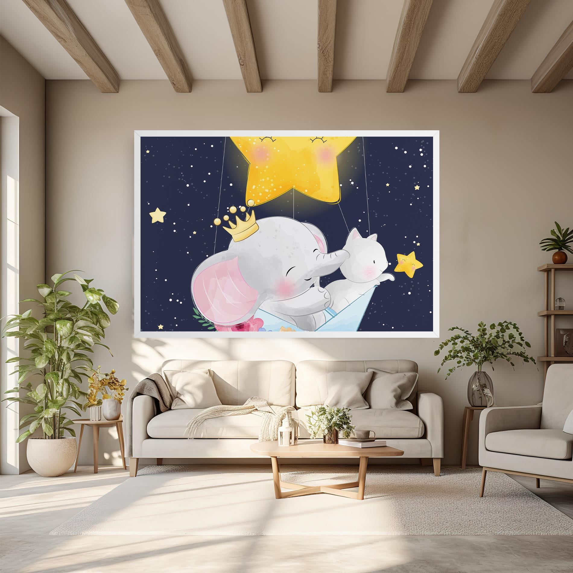 Leinwandbild Elephant Cat mockup 6