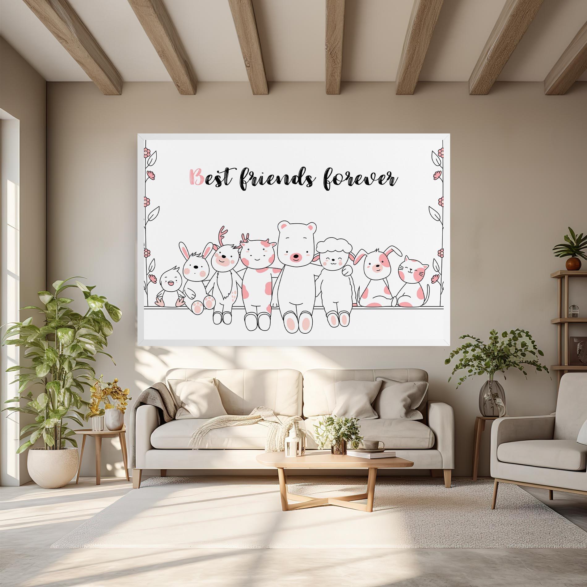 Leinwandbild Friends Forever mockup 6