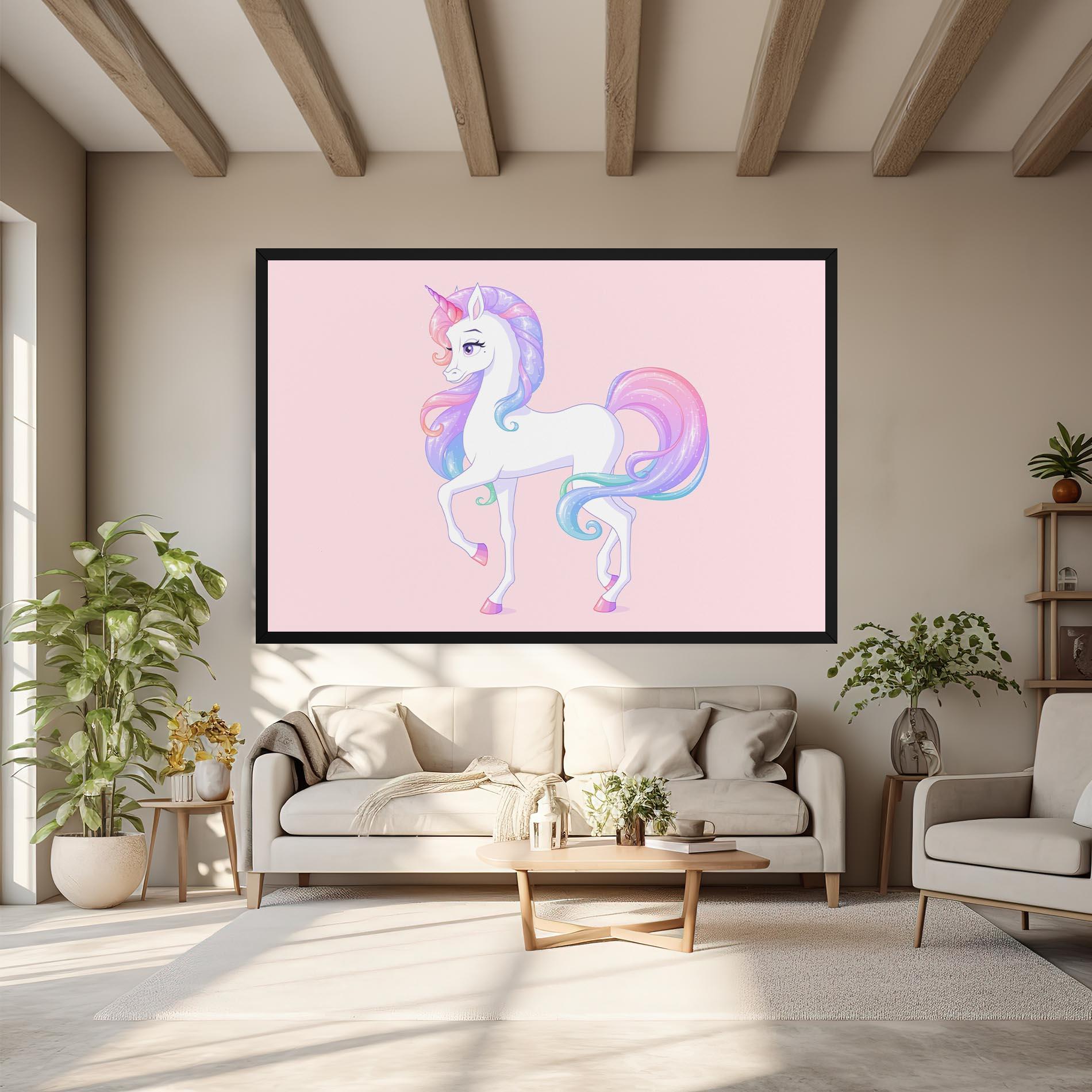 Leinwandbild Beautiful Unicorn mockup 6