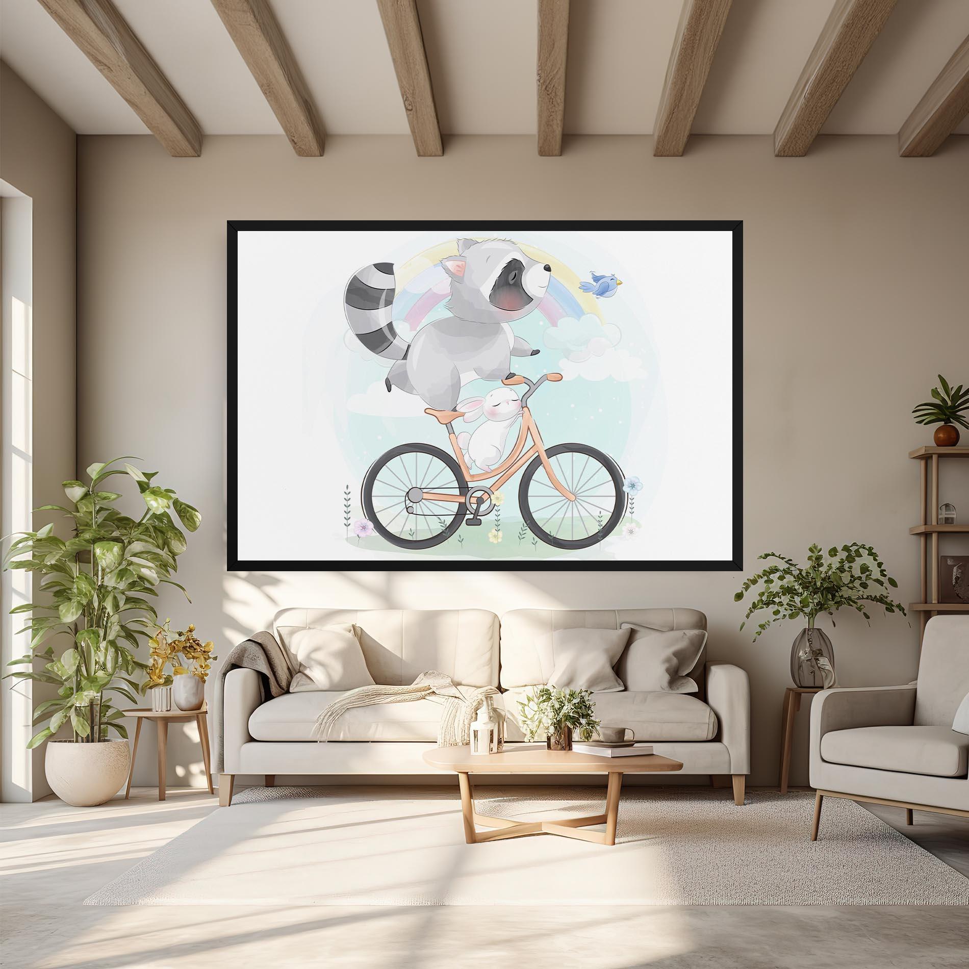 Leinwandbild Bike Ride Animal mockup 6
