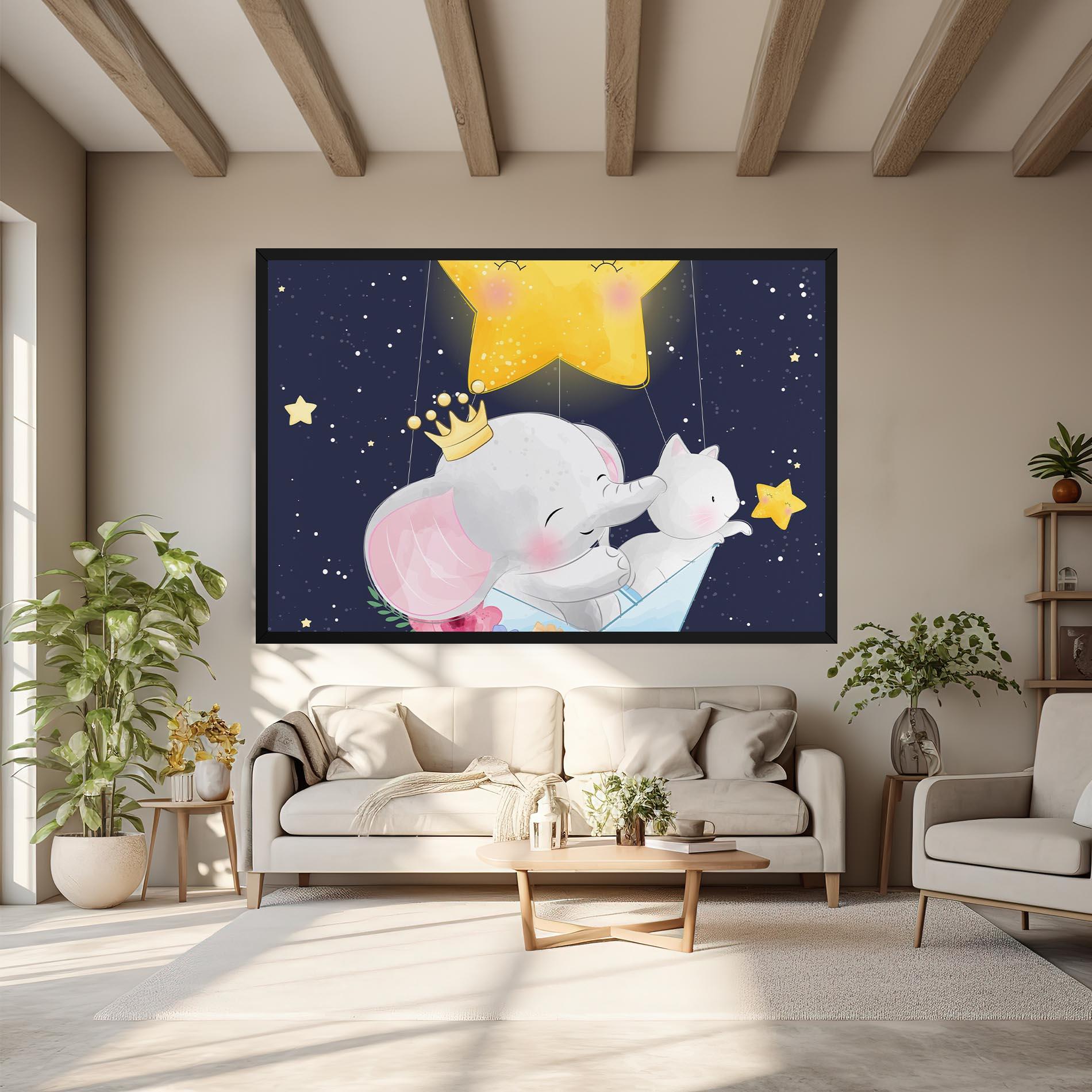 Leinwandbild Elephant Cat mockup 6