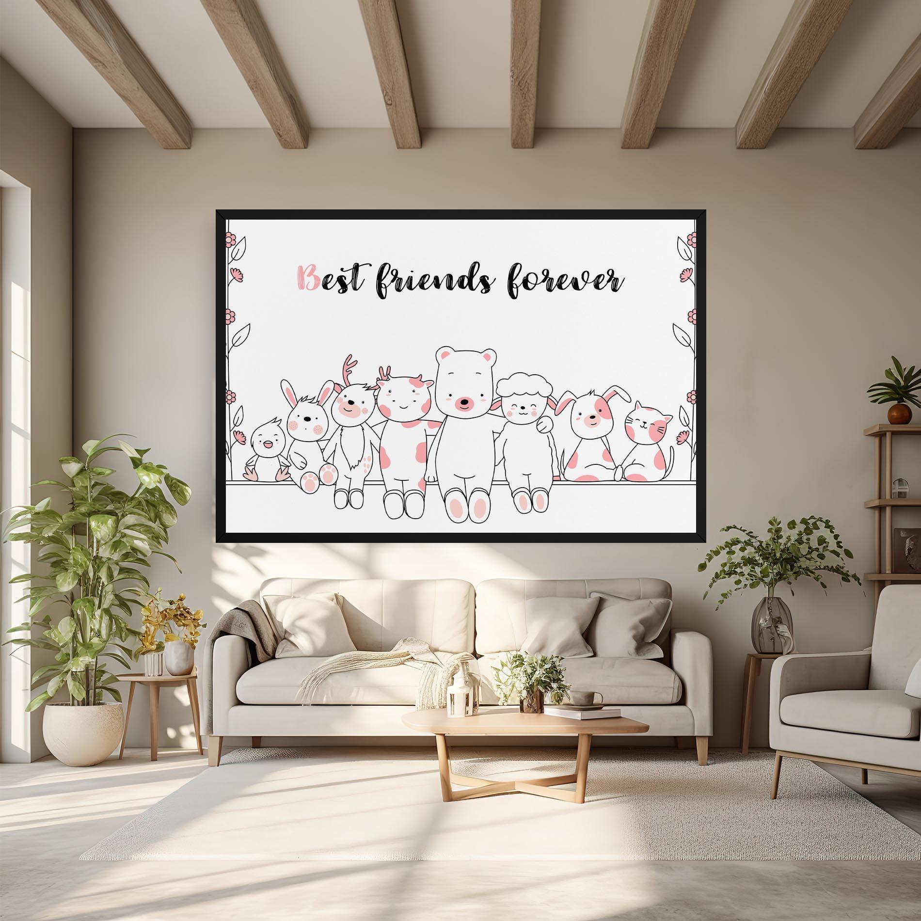 Leinwandbild Friends Forever mockup 6