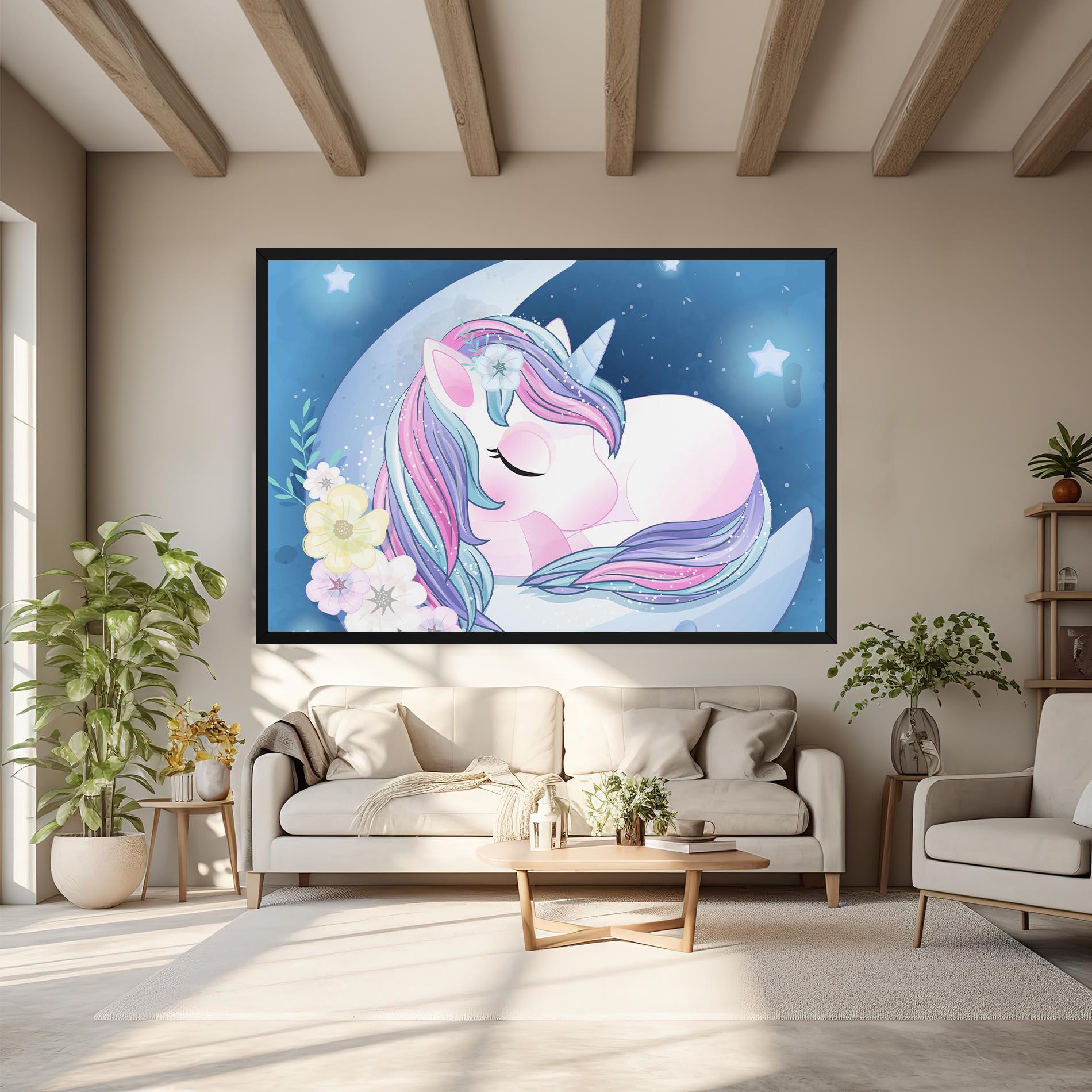 Leinwandbild Moon Unicorn mockup 6