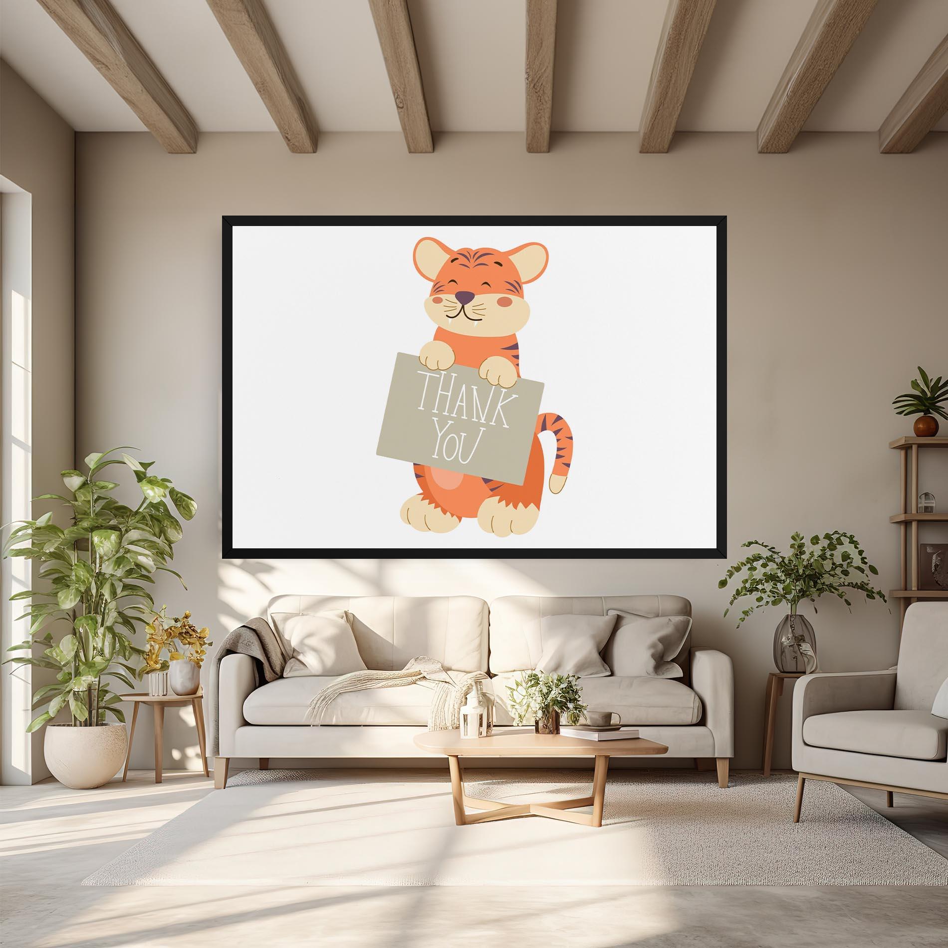 Leinwandbild Tiger Thank U mockup 6
