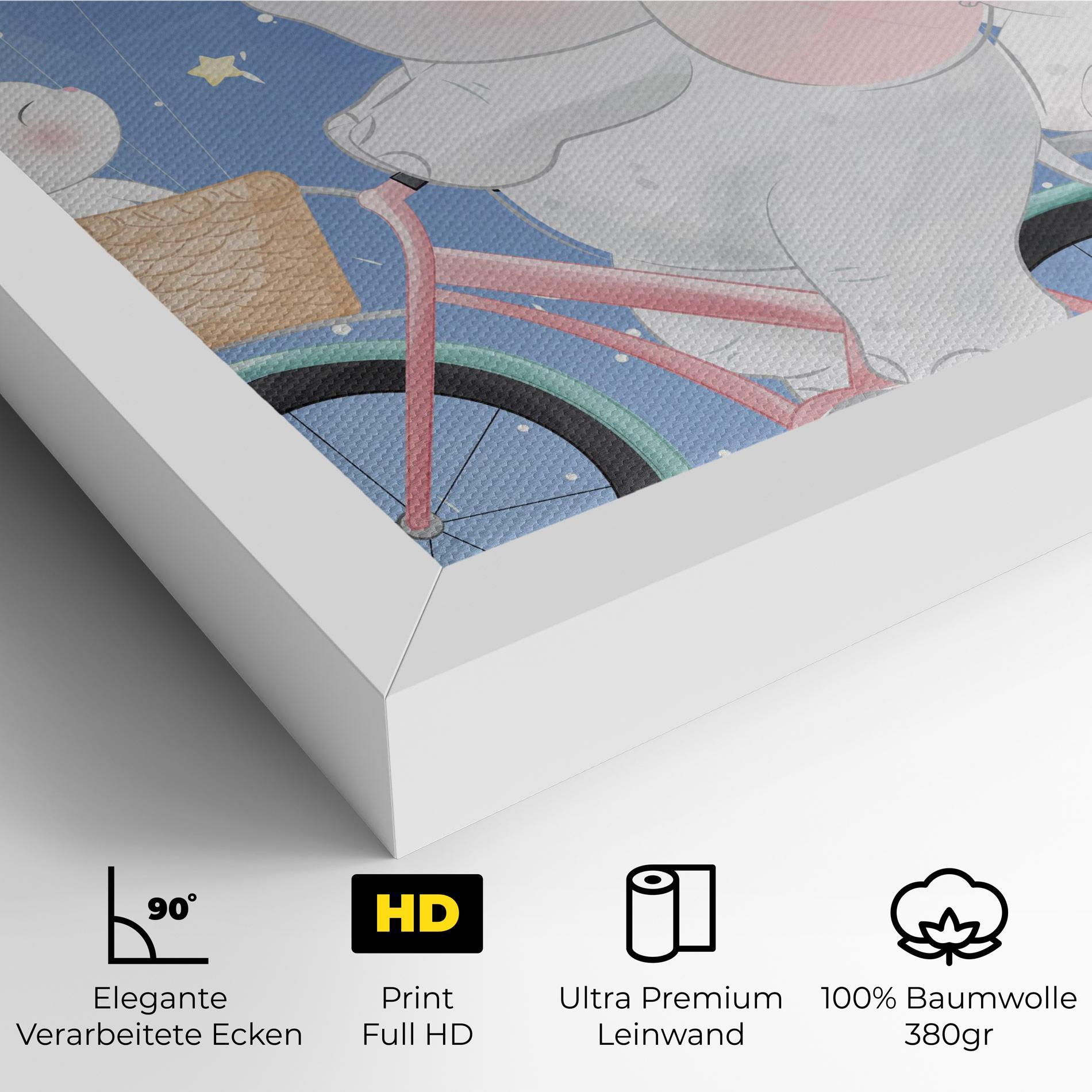 Leinwandbild Bike Elephant mockup 4