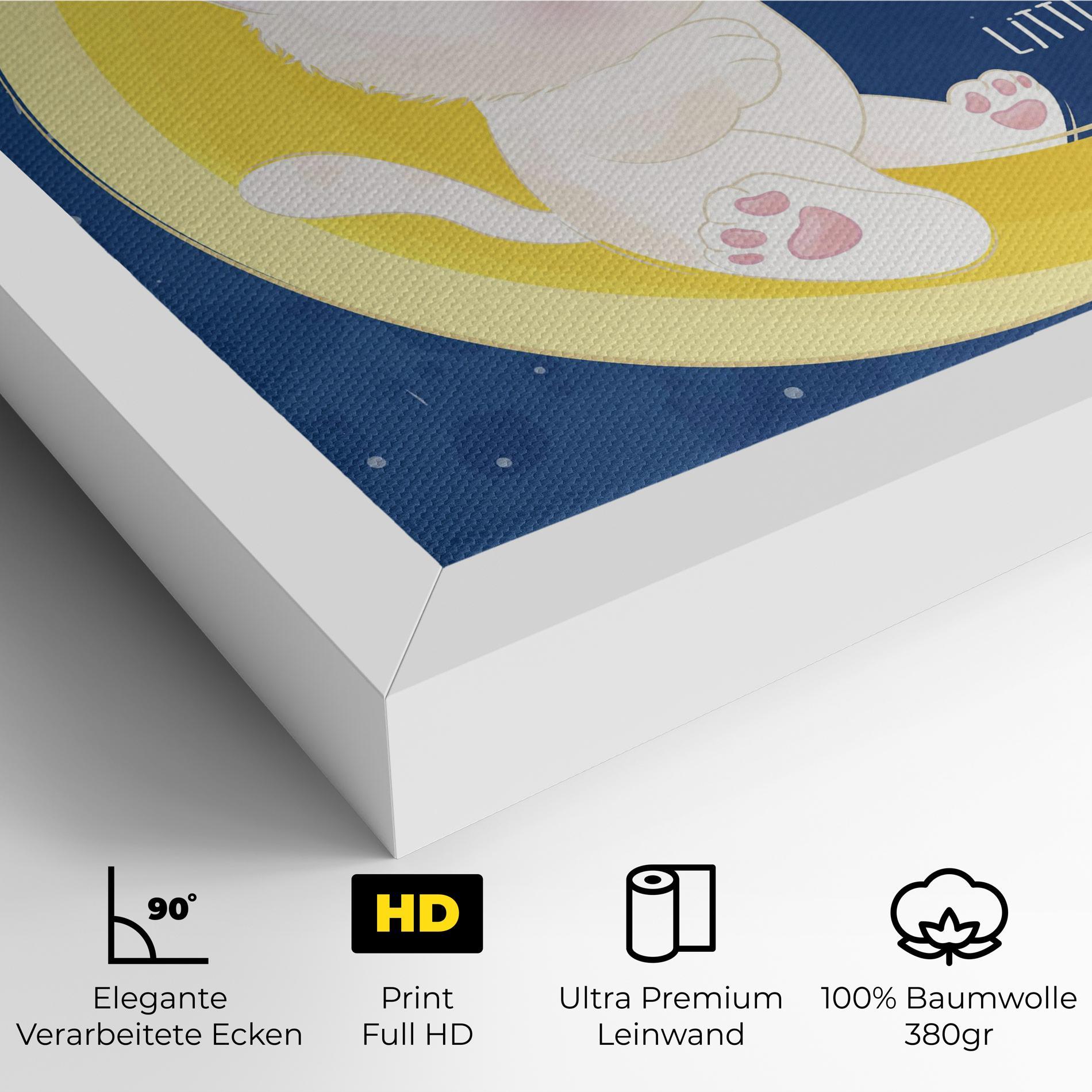 Leinwandbild Cat Moon Star mockup 4