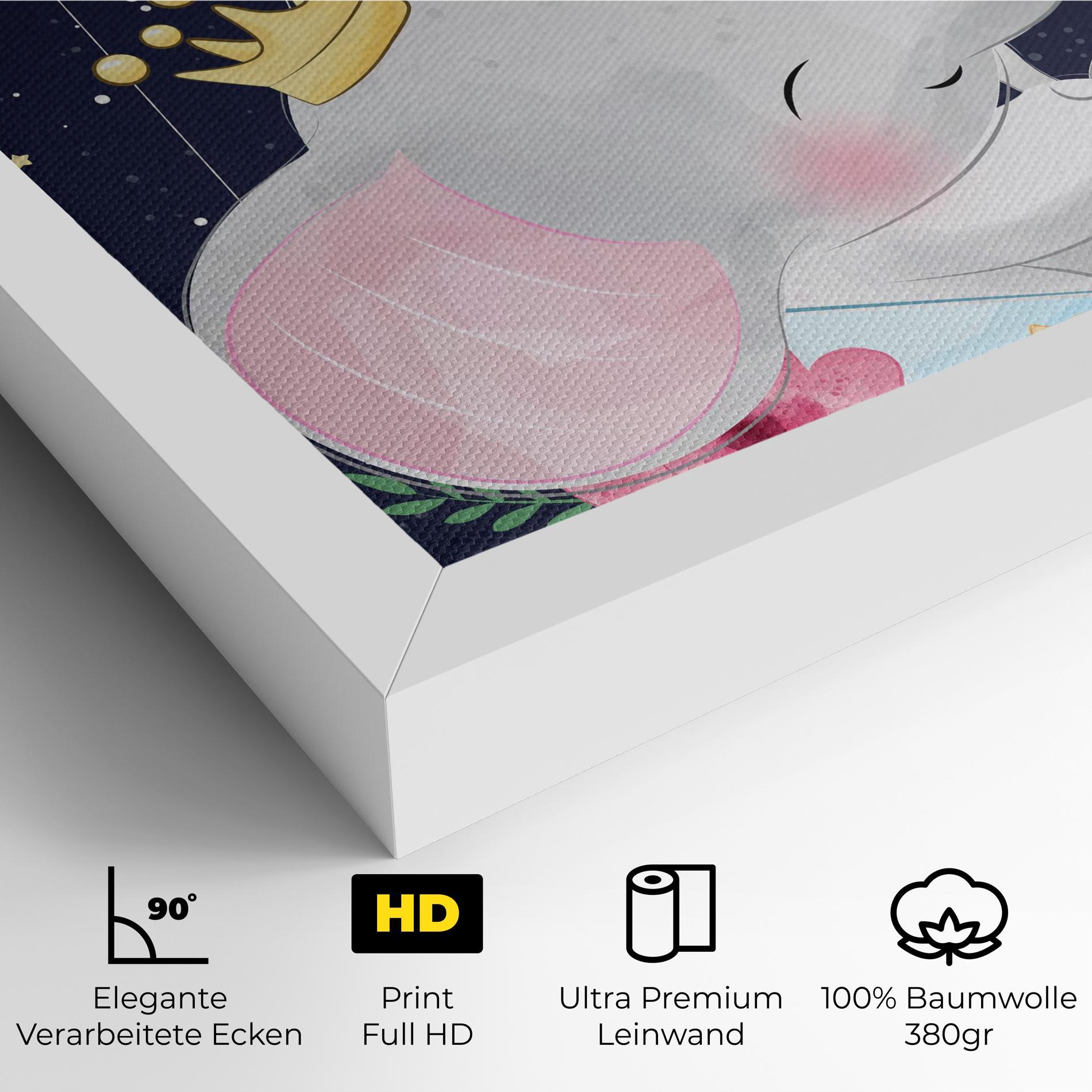 Leinwandbild Elephant Cat mockup 4