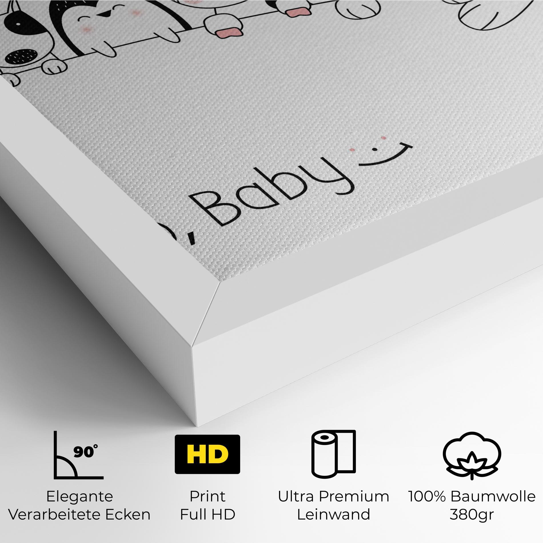 Leinwandbild Hello Baby mockup 4