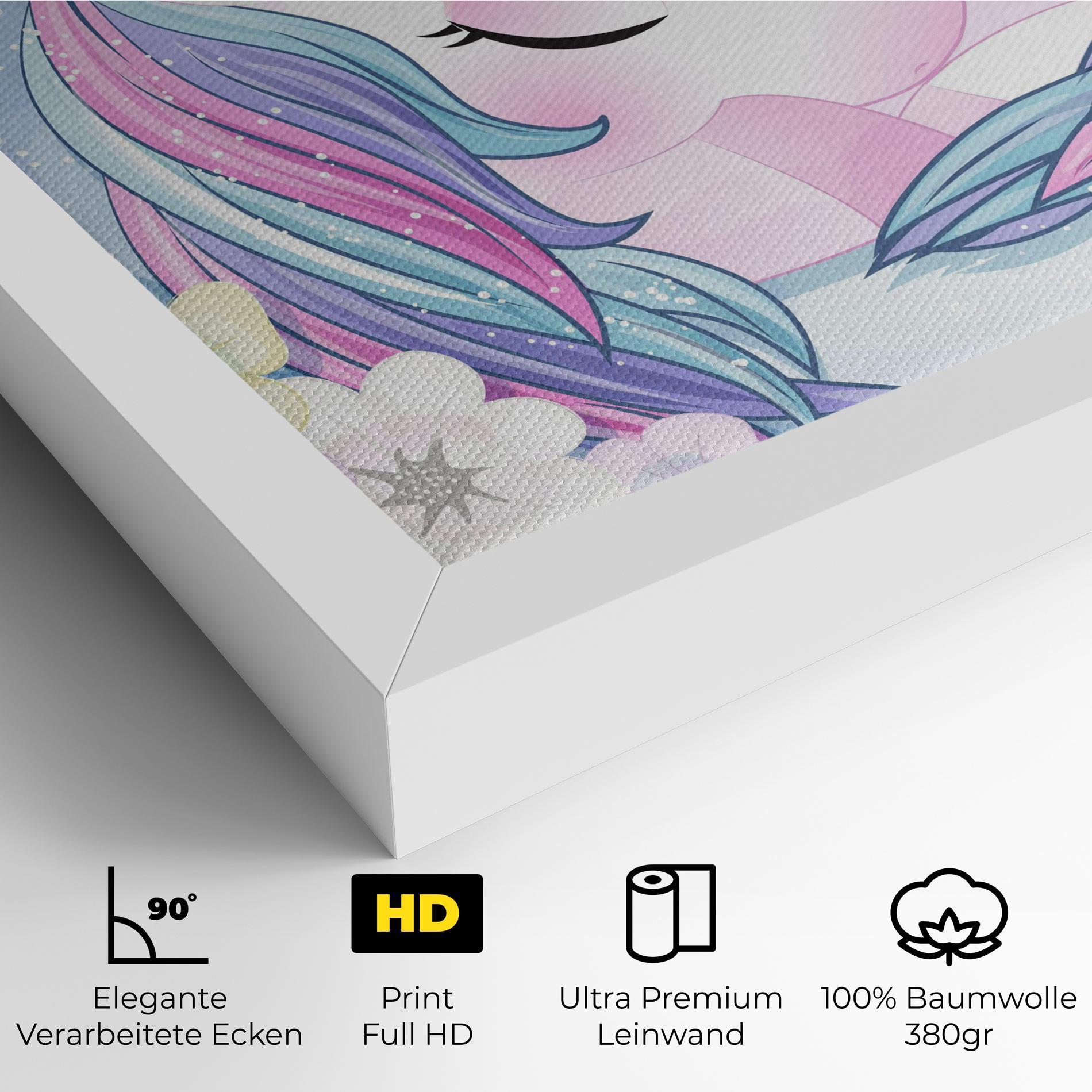 Leinwandbild Moon Unicorn mockup 4