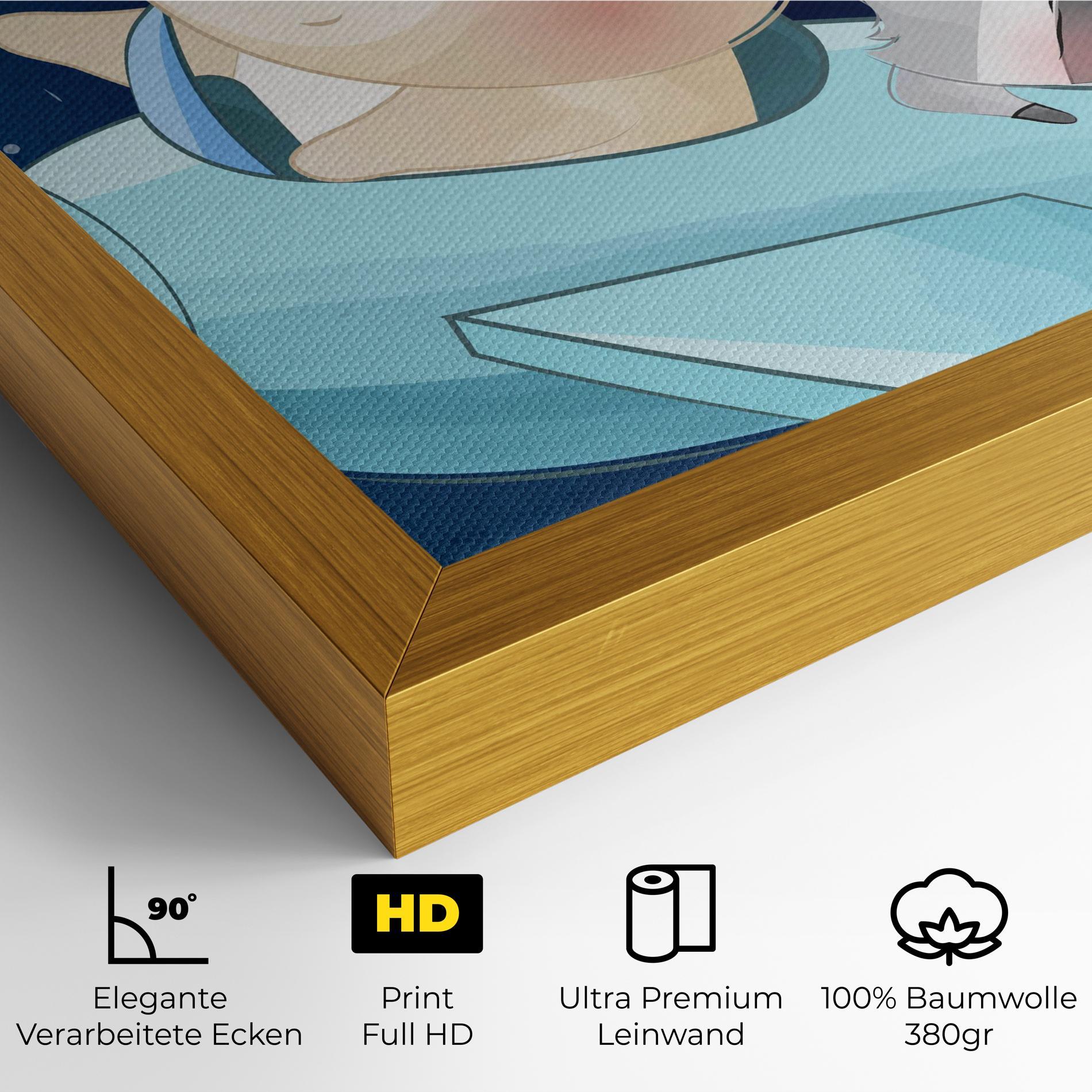 Leinwandbild Bear Flying Star mockup 4